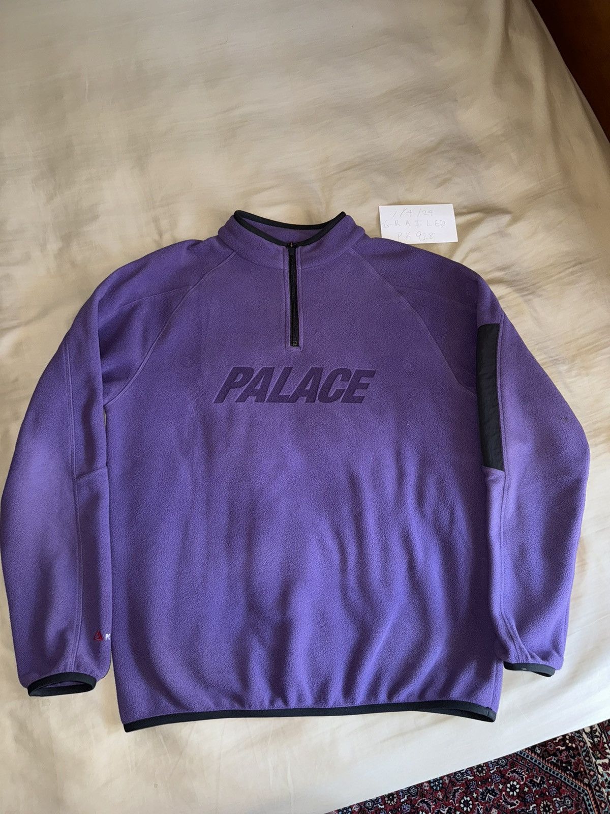 Palace × Polartec × Streetwear Palace x Polartec 1/4 Zip Size Medium- Purple  | Grailed