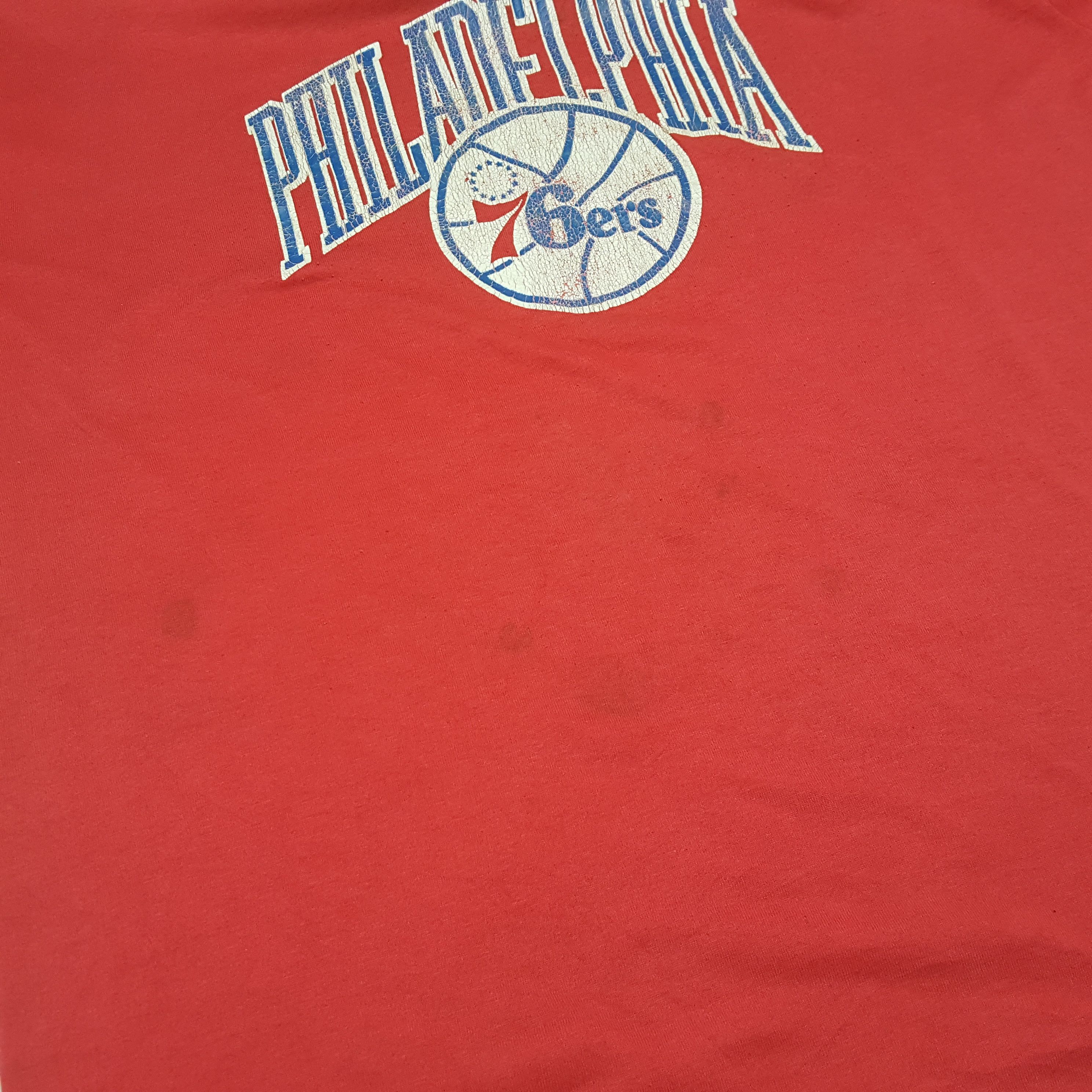 MLB × Vintage Vintage Philadelphia 76ers American Sports T-shirt Size US L / EU 52-54 / 3 - 8 Thumbnail