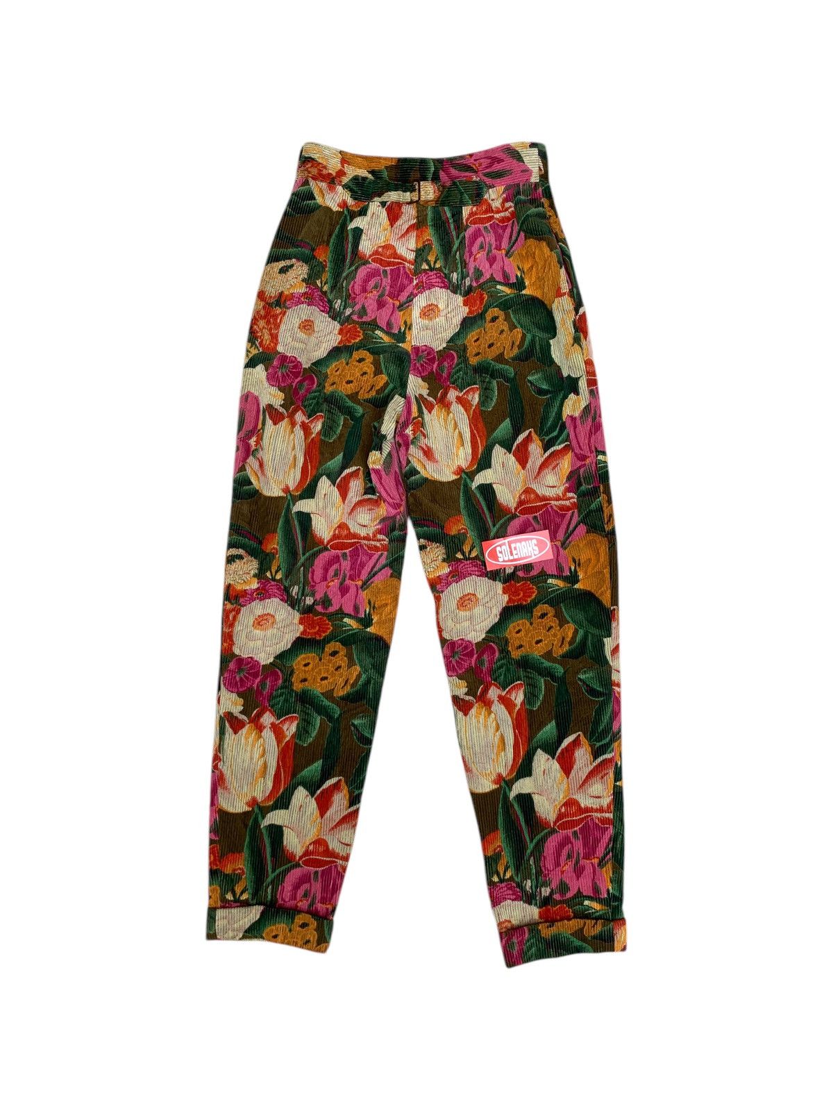 Designer × Kenzo Vintage kenzo paris flower corduroy pants Size 28" / US 6 / IT 42 - 4 Thumbnail