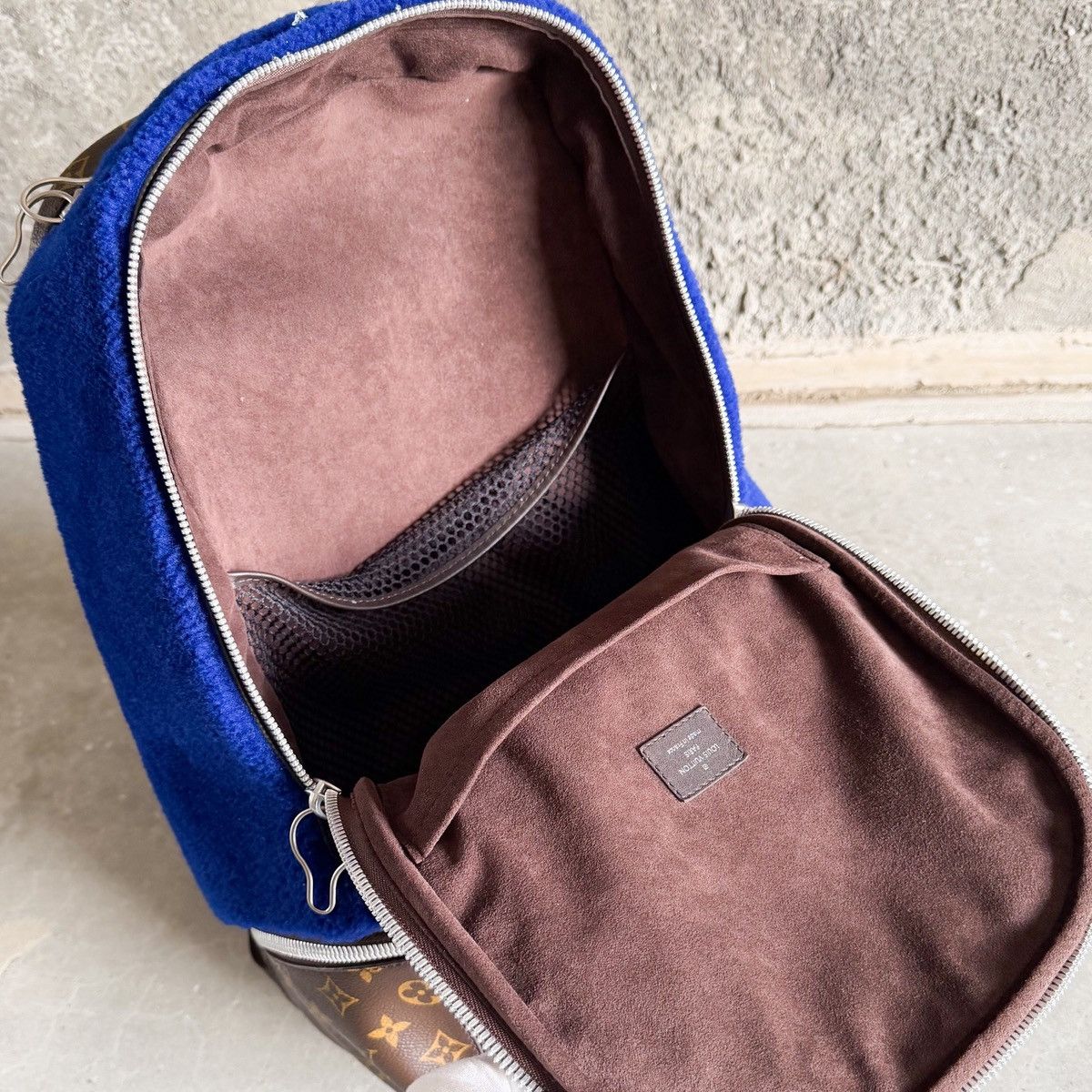 Louis Vuitton Limited Edition 2014 Marc Newson Shearling Monogram Backpack Size ONE SIZE - 8 Thumbnail