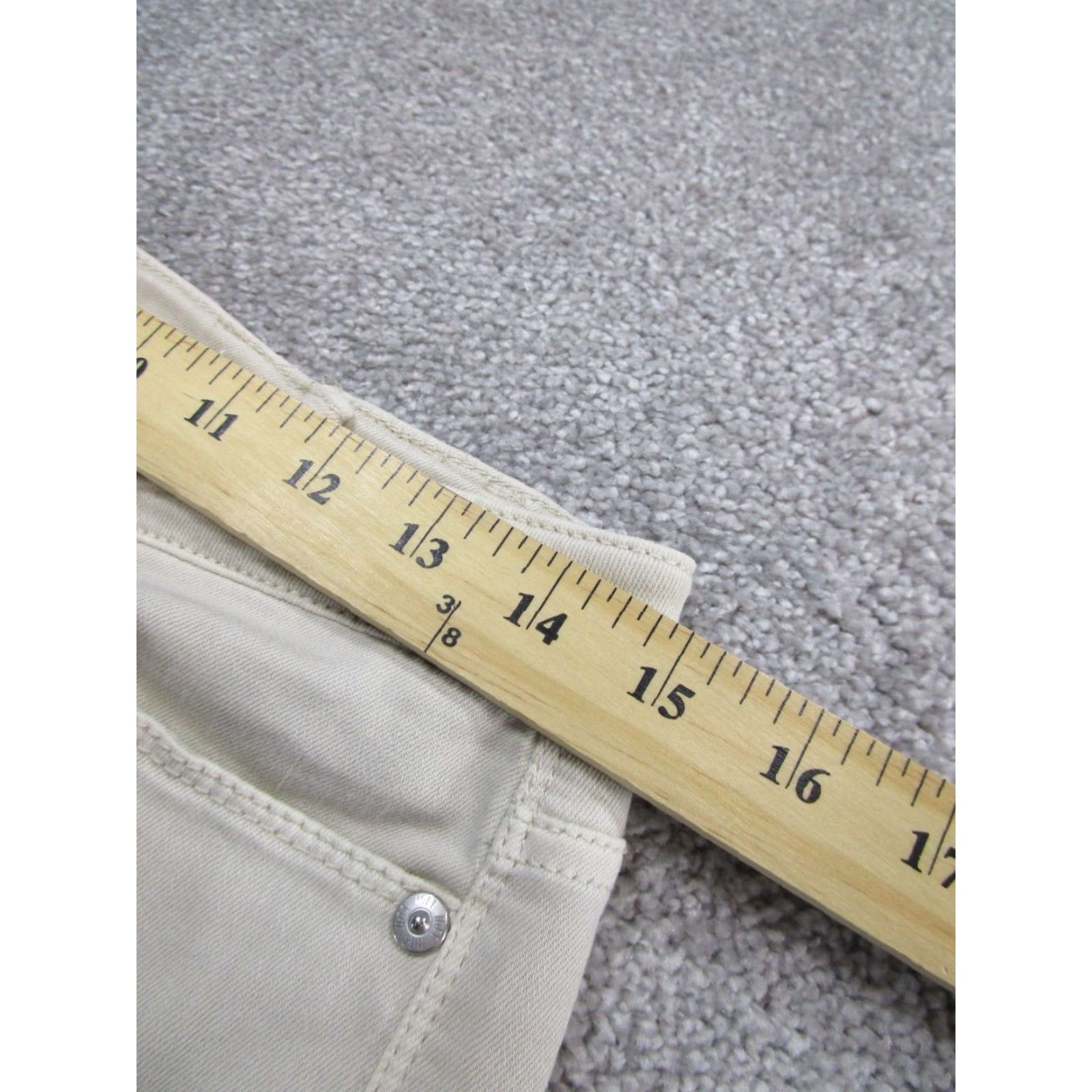 J. Jill J. Jill Jeans Womens 8 Petite Beige Stretch Denim Skinny Mid Rise 8P Zip Zipper Solid Read Womens Jeans Beige Stretch Denim J. Jill Petite 8P Read Size 30" / US 8 / IT 44 - 7 Thumbnail