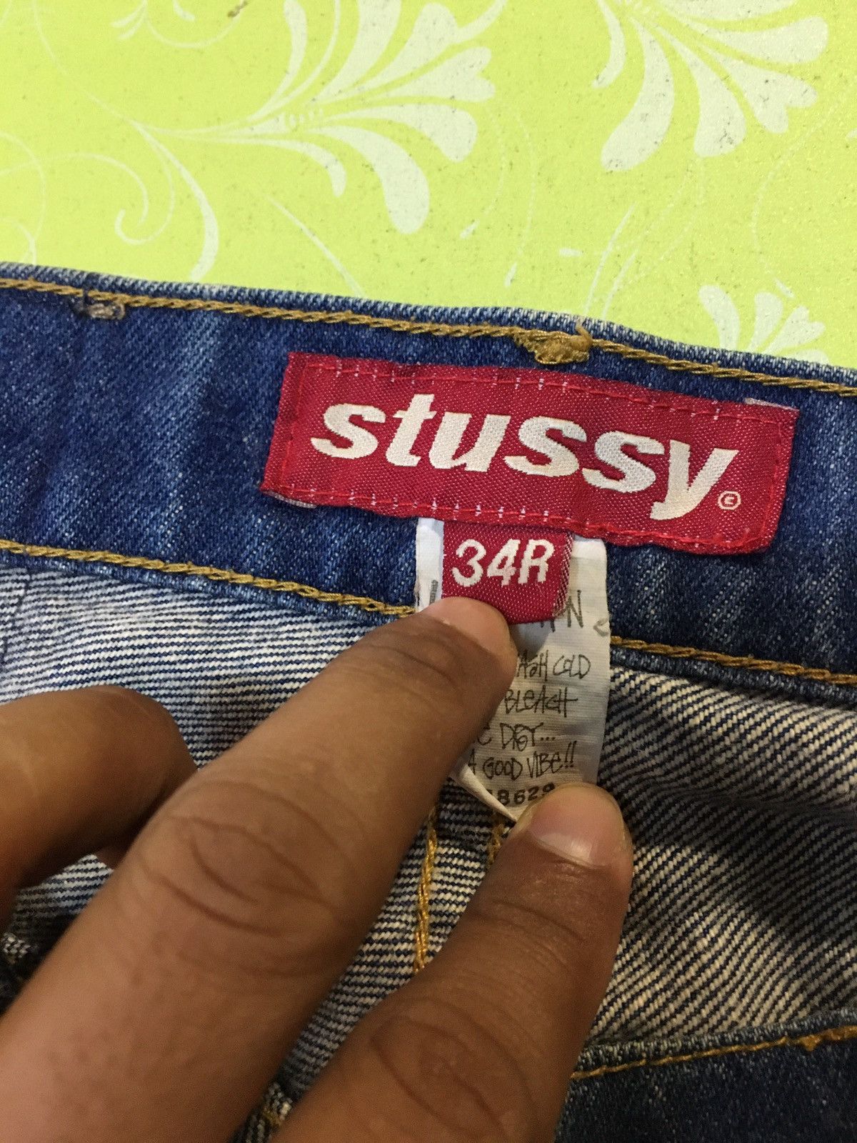 Stussy × Vintage Stussy baggy Size US 34 / EU 50 - 1 Thumbnail
