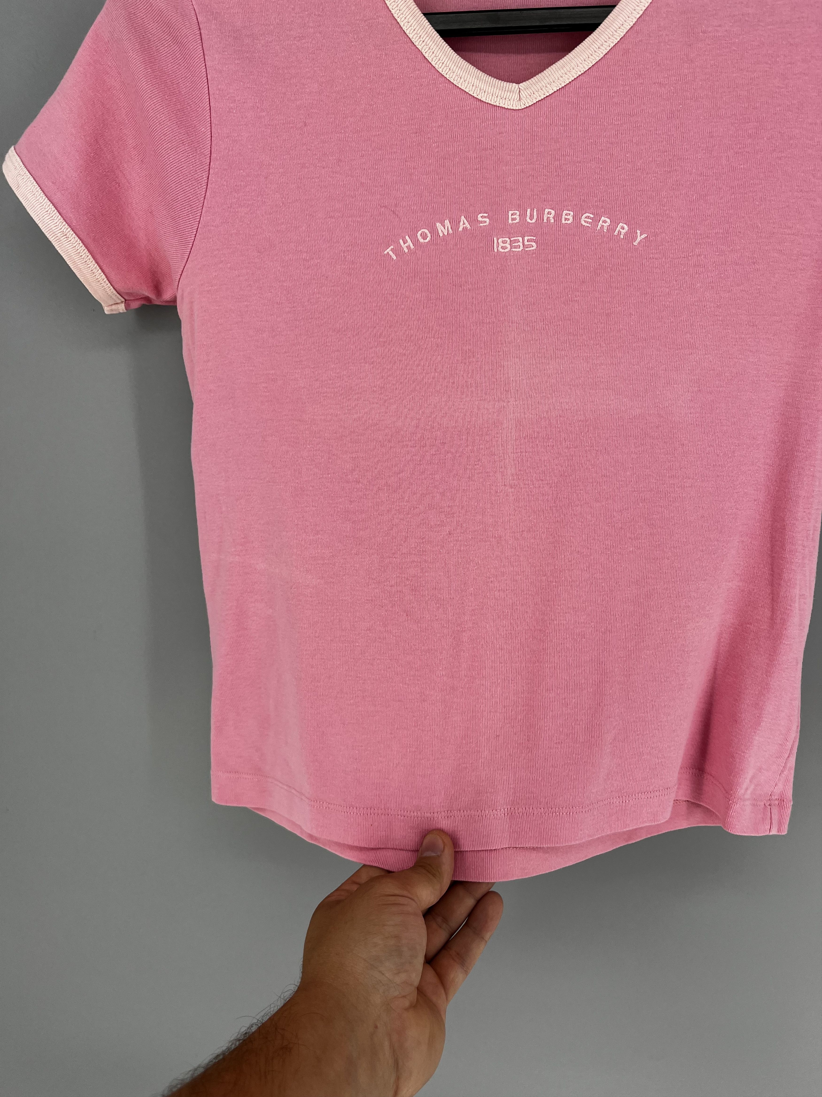 Burberry Vintage Casual Rare Thomas Burberry t-shirt PINK Size M Size M / US 6-8 / IT 42-44 - 8 Thumbnail
