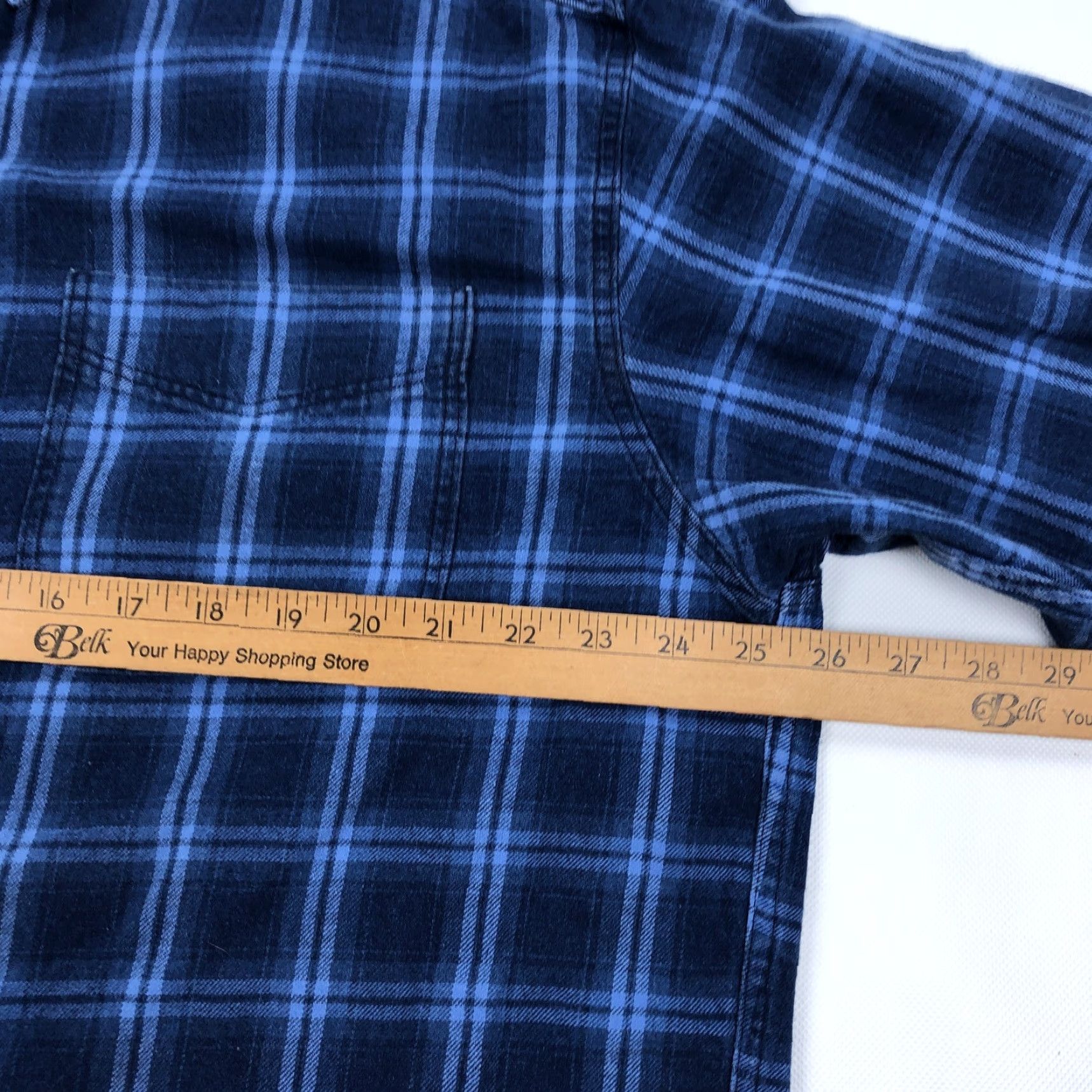 Vintage VINTAGE L.L.Bean Shirt Button-Down Plaid Flannel Blue XL USA Made Men’s Regular Fit Casual Shirt Size US XL / EU 56 / 4 - 5 Thumbnail