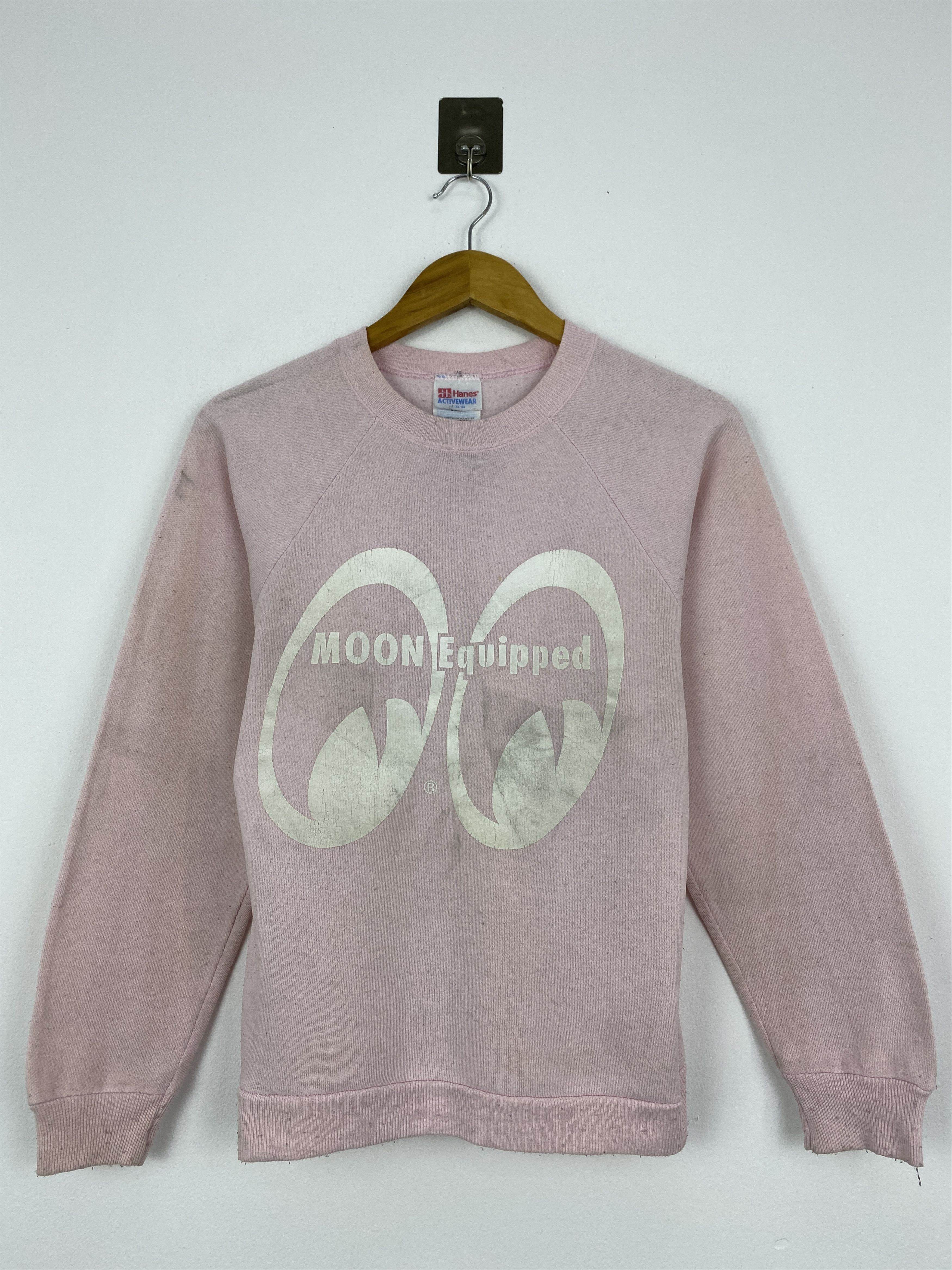 Vintage Vintage 90s Moon Eyes Crewneck Sweatshirt SH0049 Size US L / EU 52-54 / 3 - 1 Thumbnail