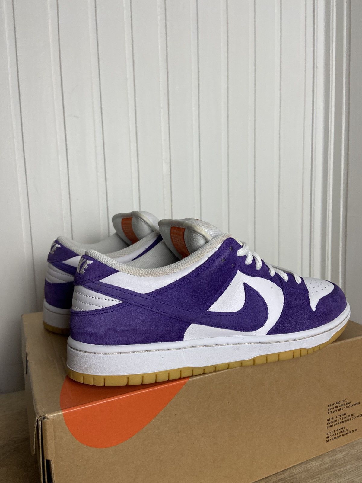 Nike Used Nike Sb Dunk Low Pro Iso Orange Label Purple Size 10US Size US 10 / EU 43 - 5 Thumbnail