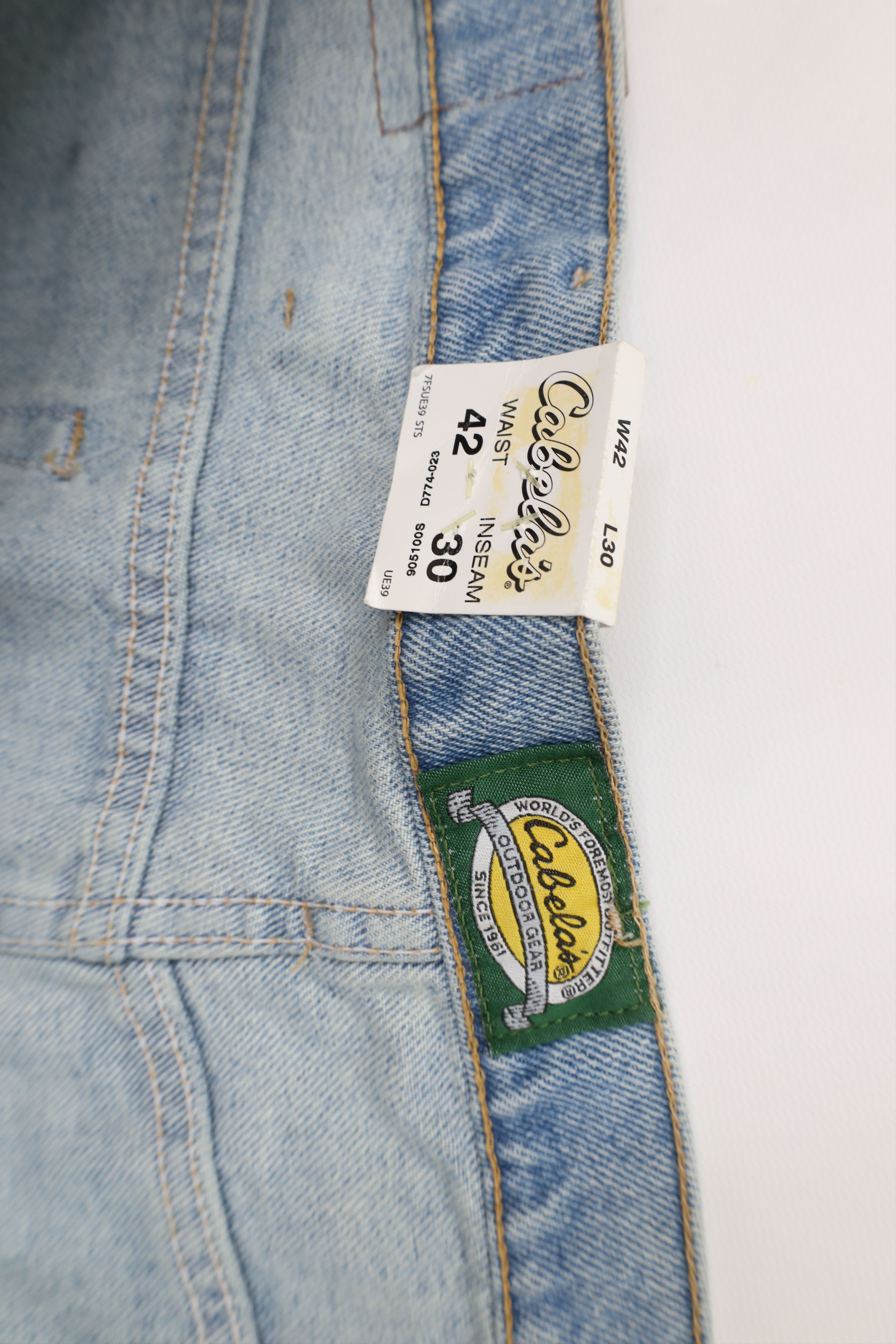 Cabelas Deadstock Vintage Y2K Cabelas Fit Wide Leg Denim Jeans Blue Size US 42 / EU 58 - 7 Thumbnail