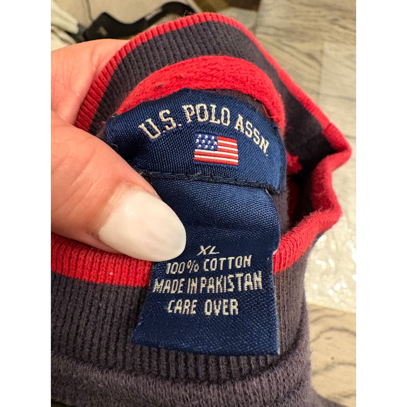 U.S. Polo Assn. U.S. Polo Assn. Long Sleeve Knitted Sweatshirt 90s Retro XL Size US XL / EU 56 / 4 - 7 Thumbnail