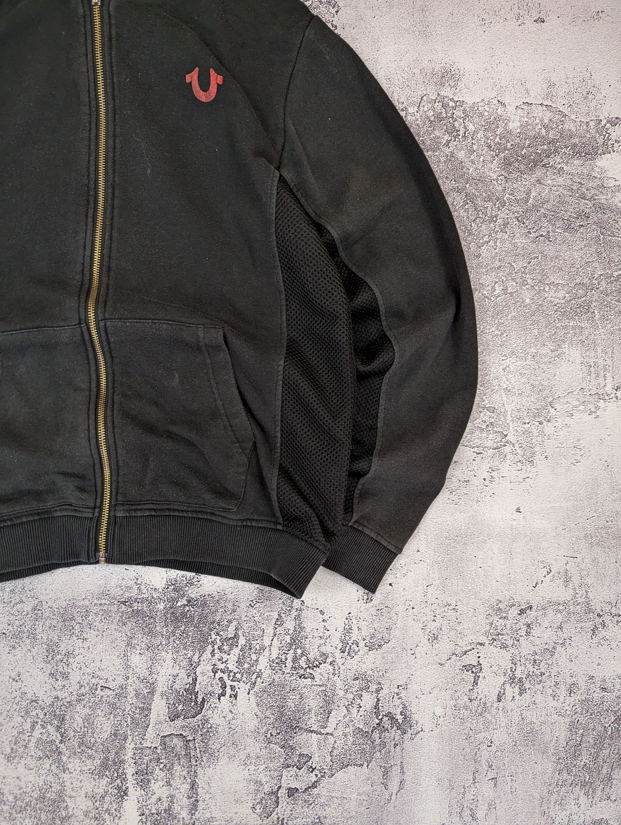 True Religion VTG True Religion Faded Distressed Zip Hoodie XL Size US L / EU 52-54 / 3 - 3 Thumbnail