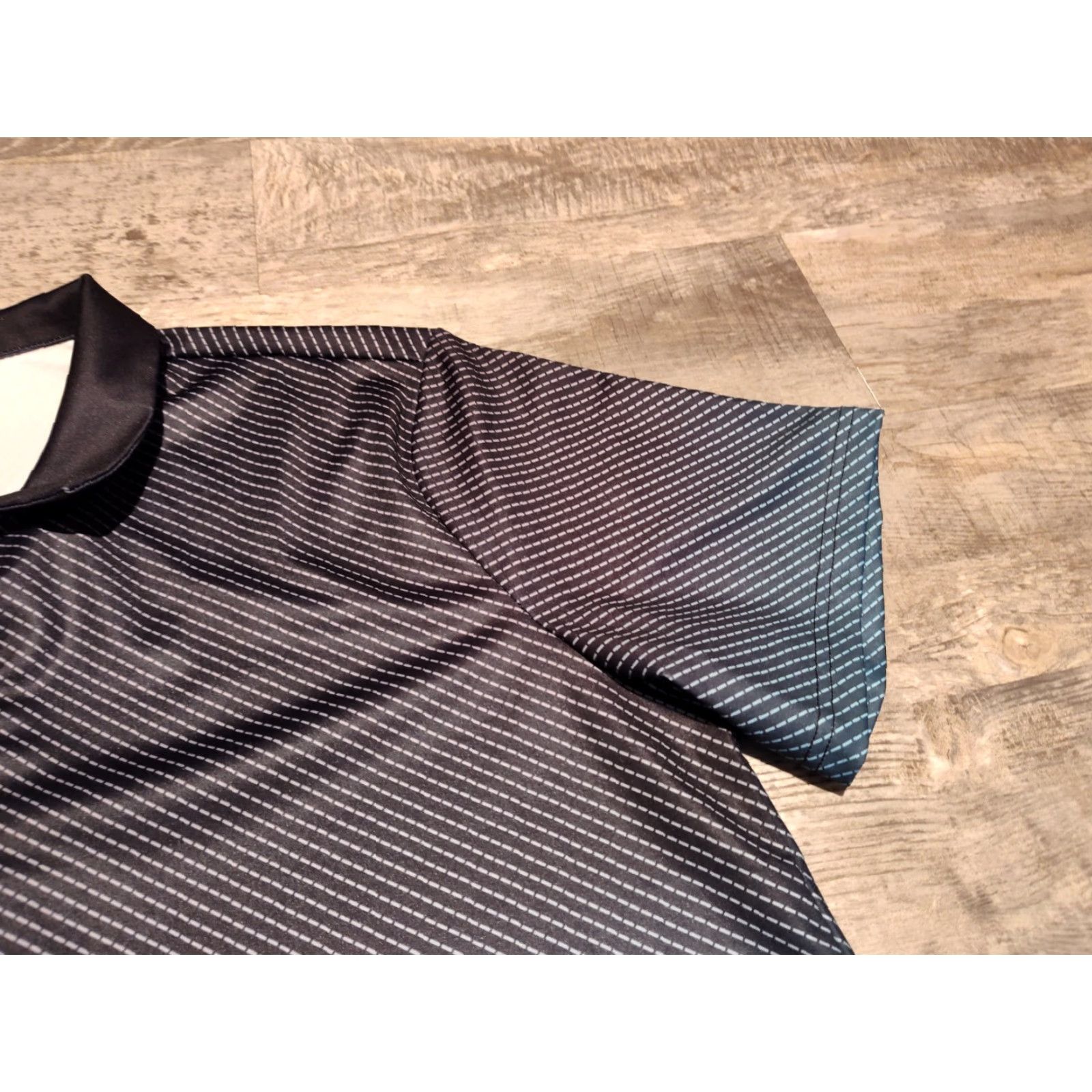 Ed Hardy Hardaddy Geometric Polo Shirt Short Sleeve Gradiant Print Blue L Mens Golf Size US L / EU 52-54 / 3 - 4 Thumbnail