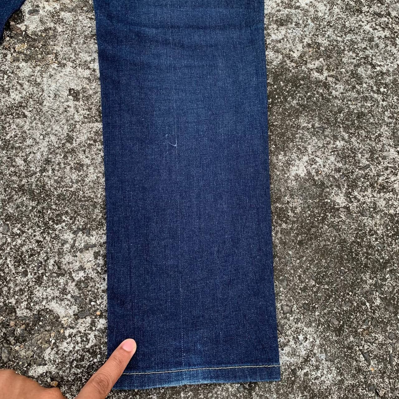Japanese Brand Women Something Skinny Tapered Jeans Blue Wash Denim Size 34" / US 12 / IT 48 - 14 Thumbnail
