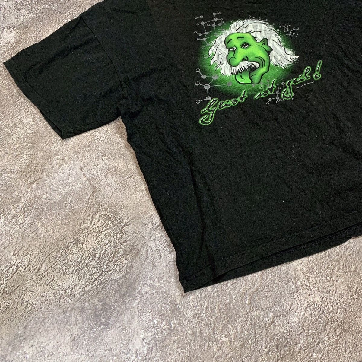 Vintage Vintage 90s Y2K Graphic Tee Einstein Glow Rave Streetwear XL Size US XL / EU 56 / 4 - 3 Thumbnail