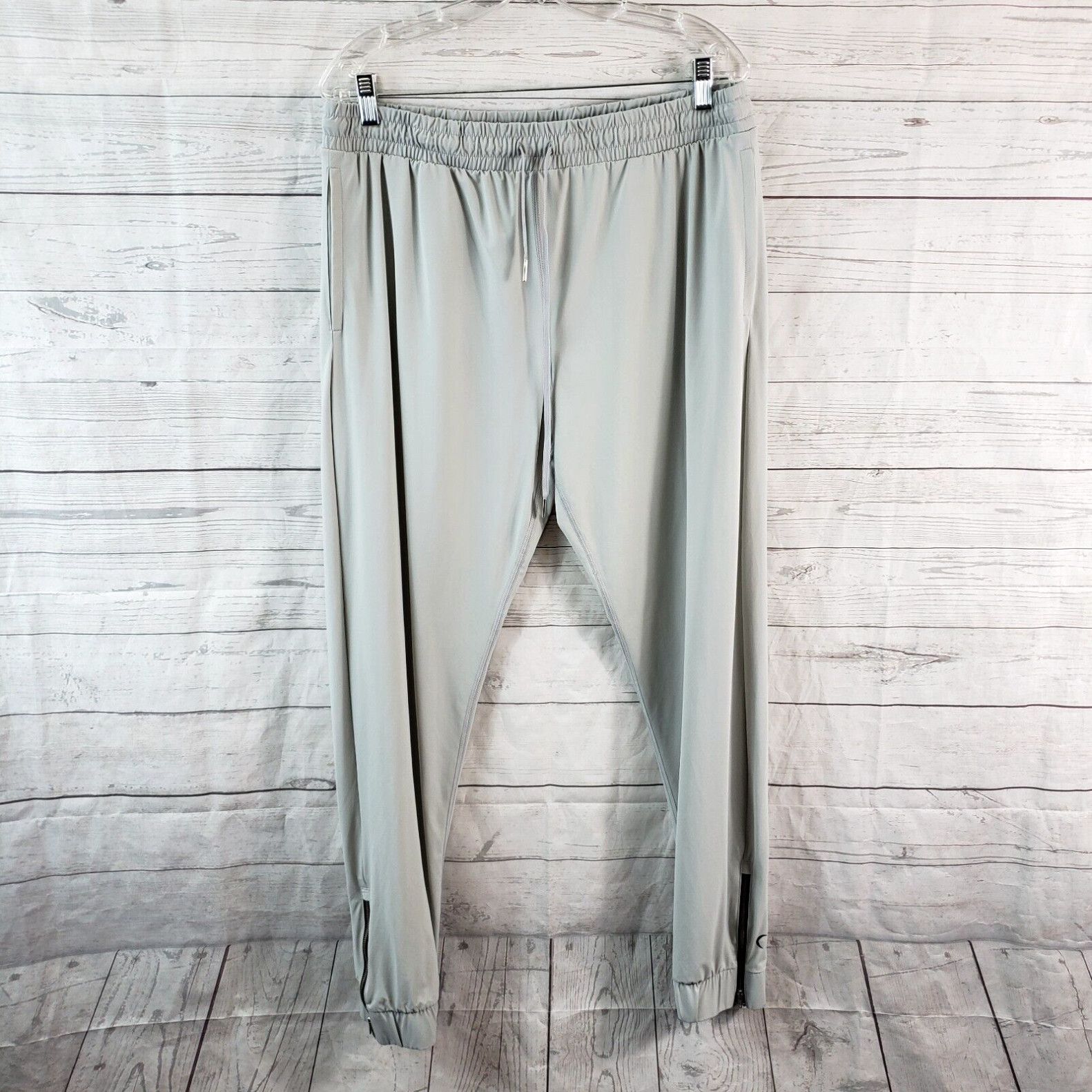Vintage Zyia Womens Everywhere Zipper Jogger Sz XL Light Gray Drawstring Grailed