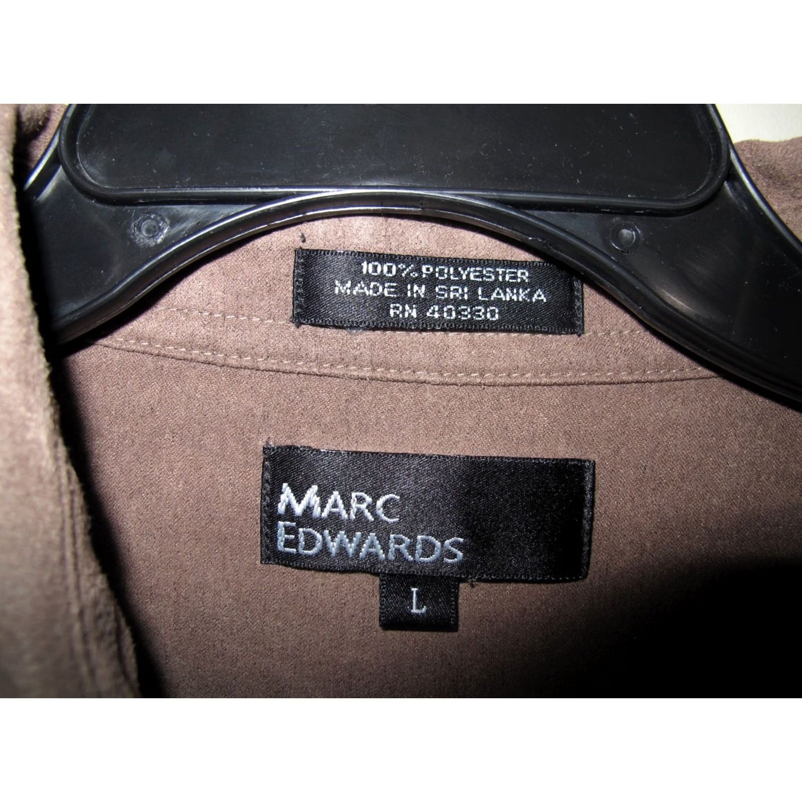 Marcs Marc Edwards Button-Up Shirt Men L Brown 100% Polyester Long Sleeve Pocket Plaid Casual Vintage-style No Size US L / EU 52-54 / 3 - 3 Thumbnail