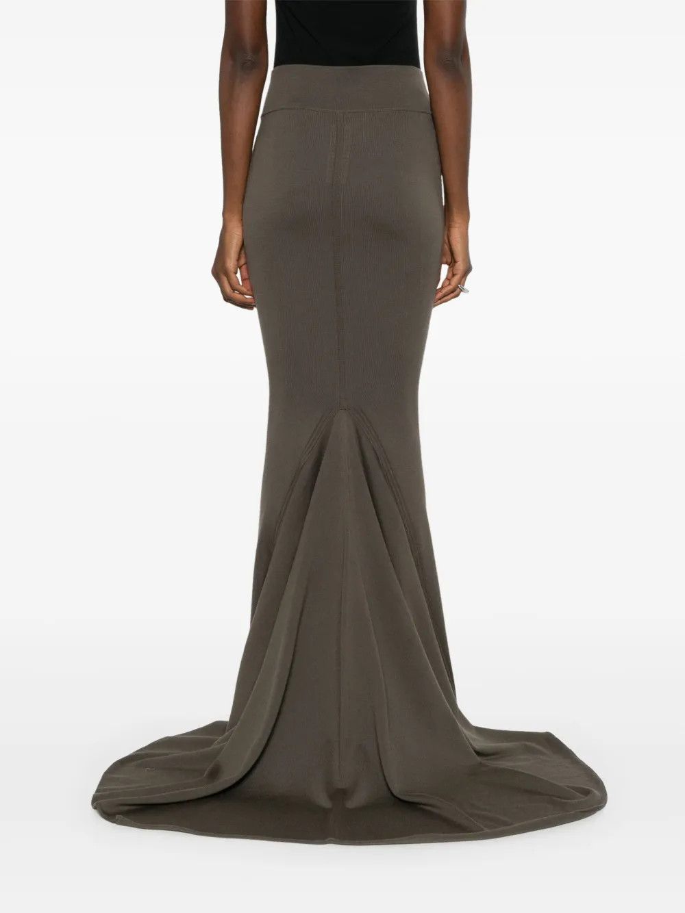 Rick Owens o1y0126 Maxi Skirt in Taupe Size 27" / US 4 / IT 40 - 3 Thumbnail