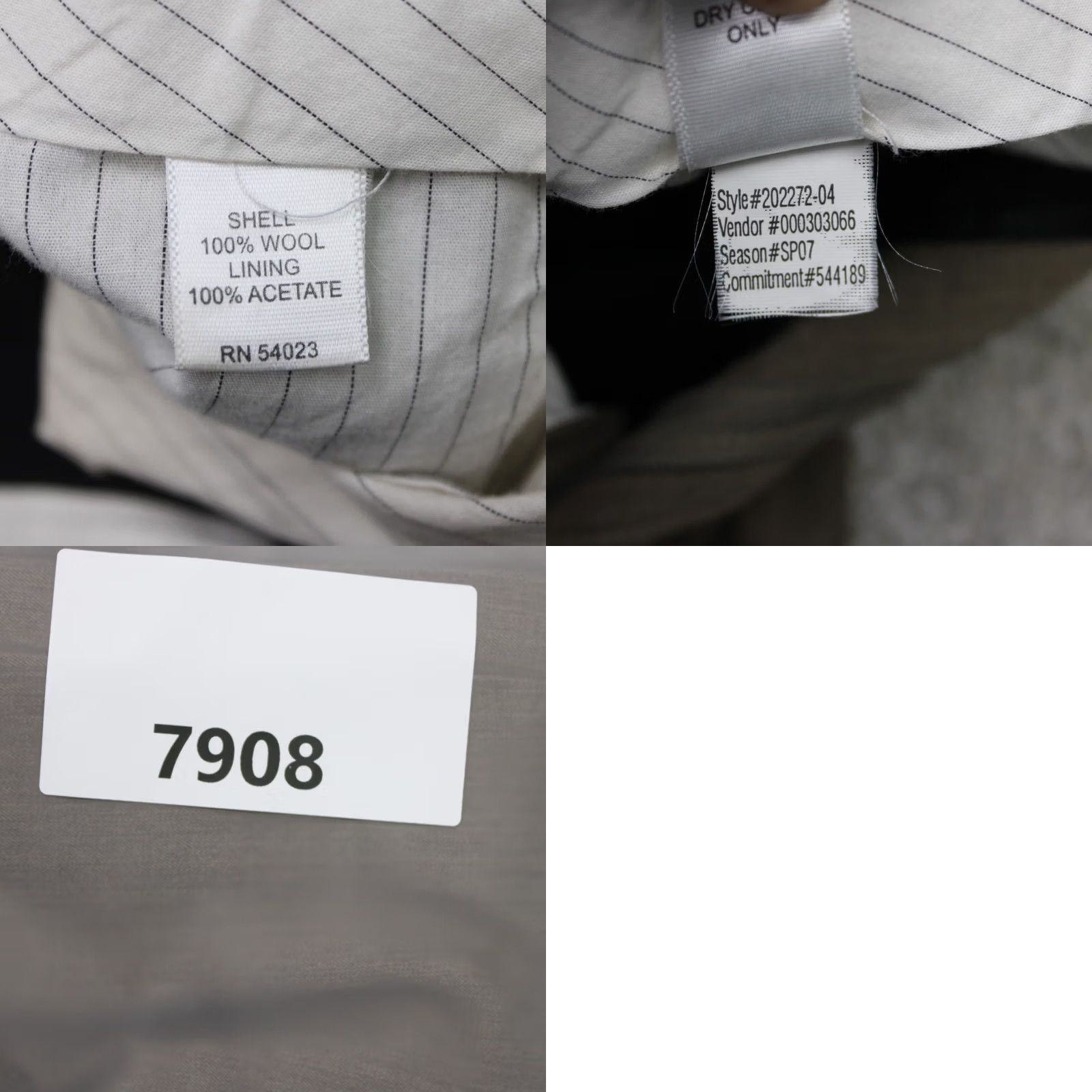 Banana Republic Banana Republic Pants Mens 35x30 Brown 100% Wool Flat Front Acetate Lined Dress Pants Slimming Regular Fit Casual Business Formal City Preppy Mens Size US 35 - 9 Thumbnail