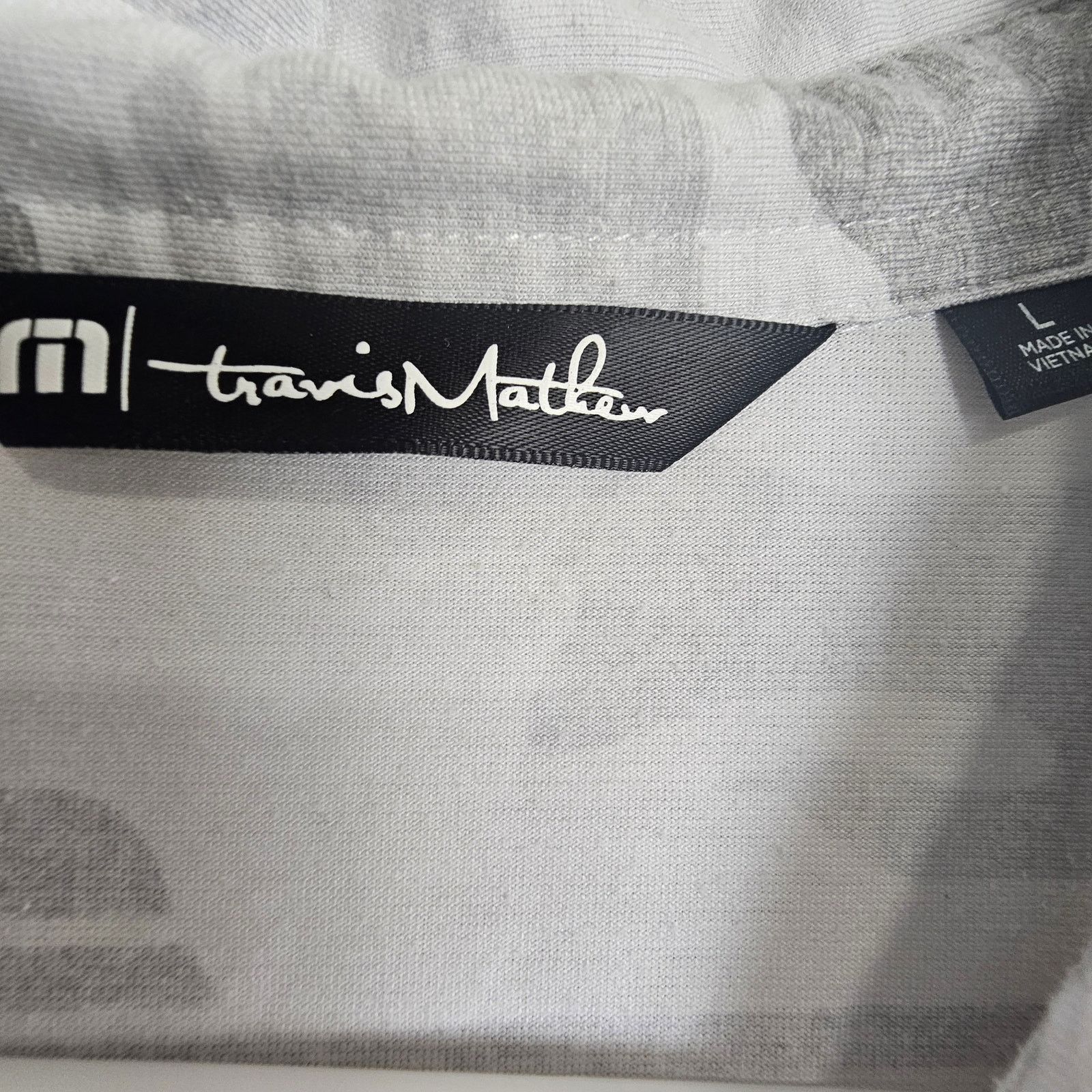 TravisMathew Travis Mathew Mens Polo Shirt Golf Camo Skywind L Camouflage Size US L / EU 52-54 / 3 - 6 Thumbnail