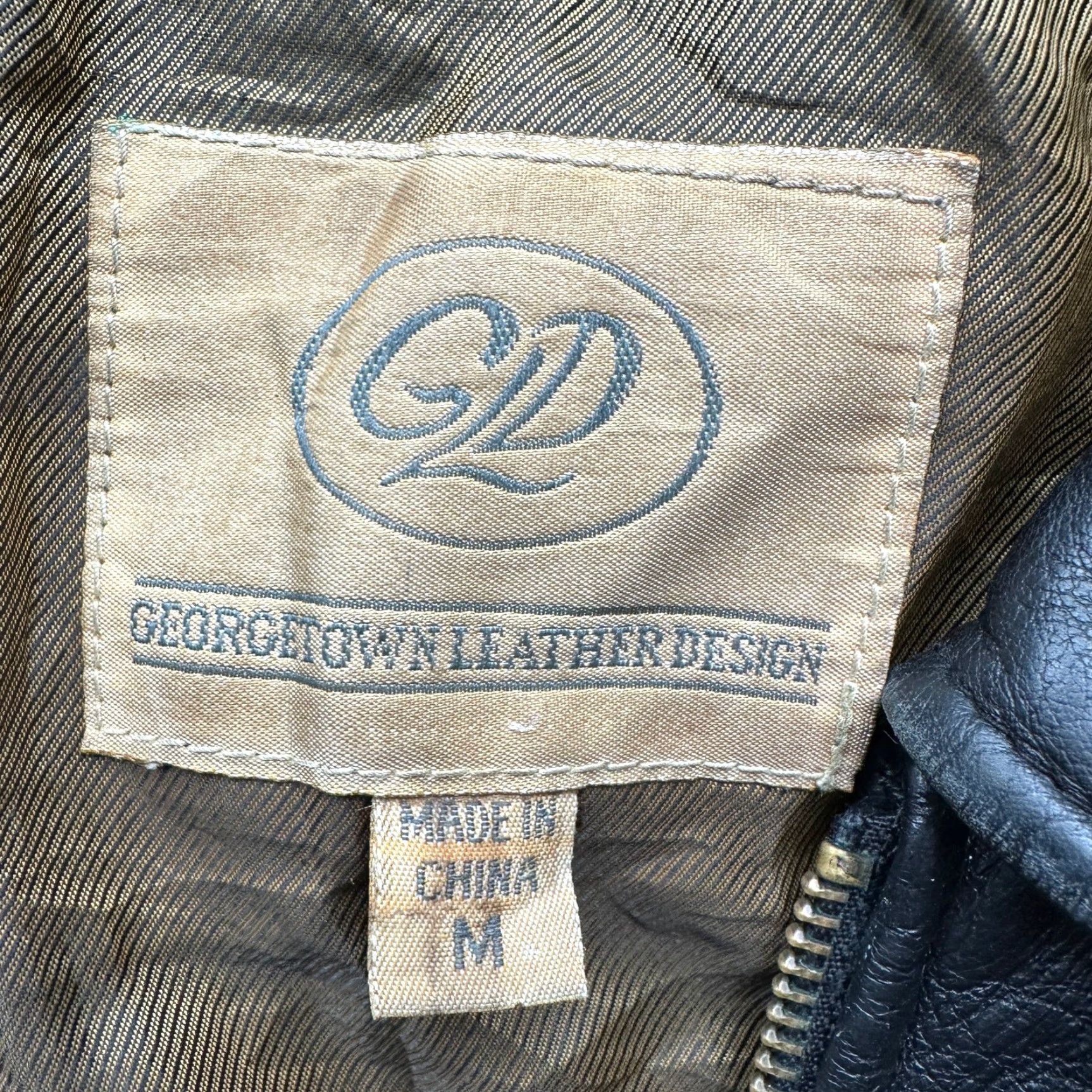 Vintage GLD Georgetown Leather Design Racer Cafe Full Zip Jacket Mens XL Black Leather Motorcycle Buckle Full Zip Short Length Mens Long Description: Size US XL / EU 56 / 4 - 3 Thumbnail