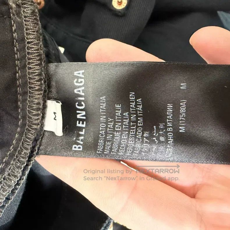 Balenciaga Balenciaga size M Curved Knife Hole Denim Pants Size US 27 - 5 Thumbnail