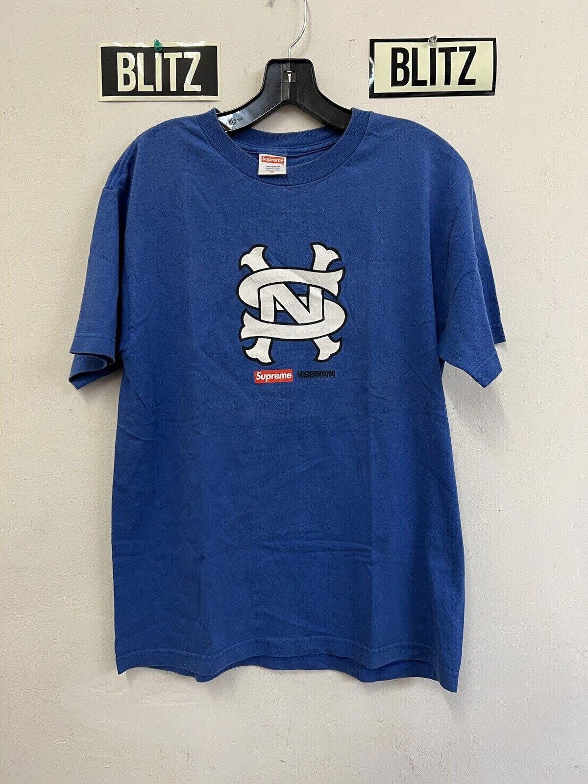 Supreme 2007 SUPREME NEIGHBORHOOD NBHD NS BOX LOGO TEE T-SHIRT BLUE Size US M / EU 48-50 / 2 - 6 Thumbnail