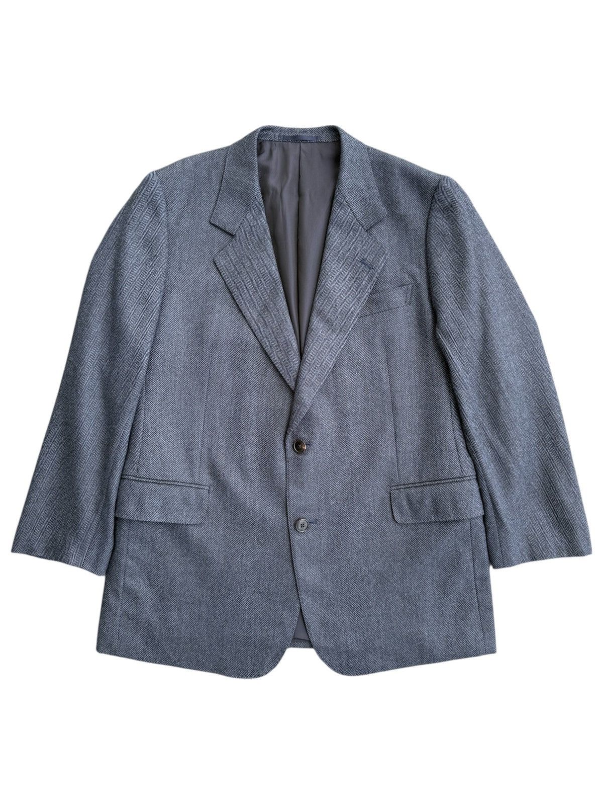 Givenchy 2004 GIVENCHY Atelier Herringbone Twill Wool Blazer Jacket Size 40L - 1 Thumbnail