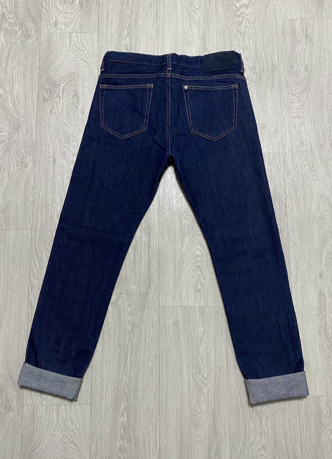 H&M H&M Navy Selvedge Selvage Slim Regular Waist Denim Jeans Size US 29 - 4 Thumbnail
