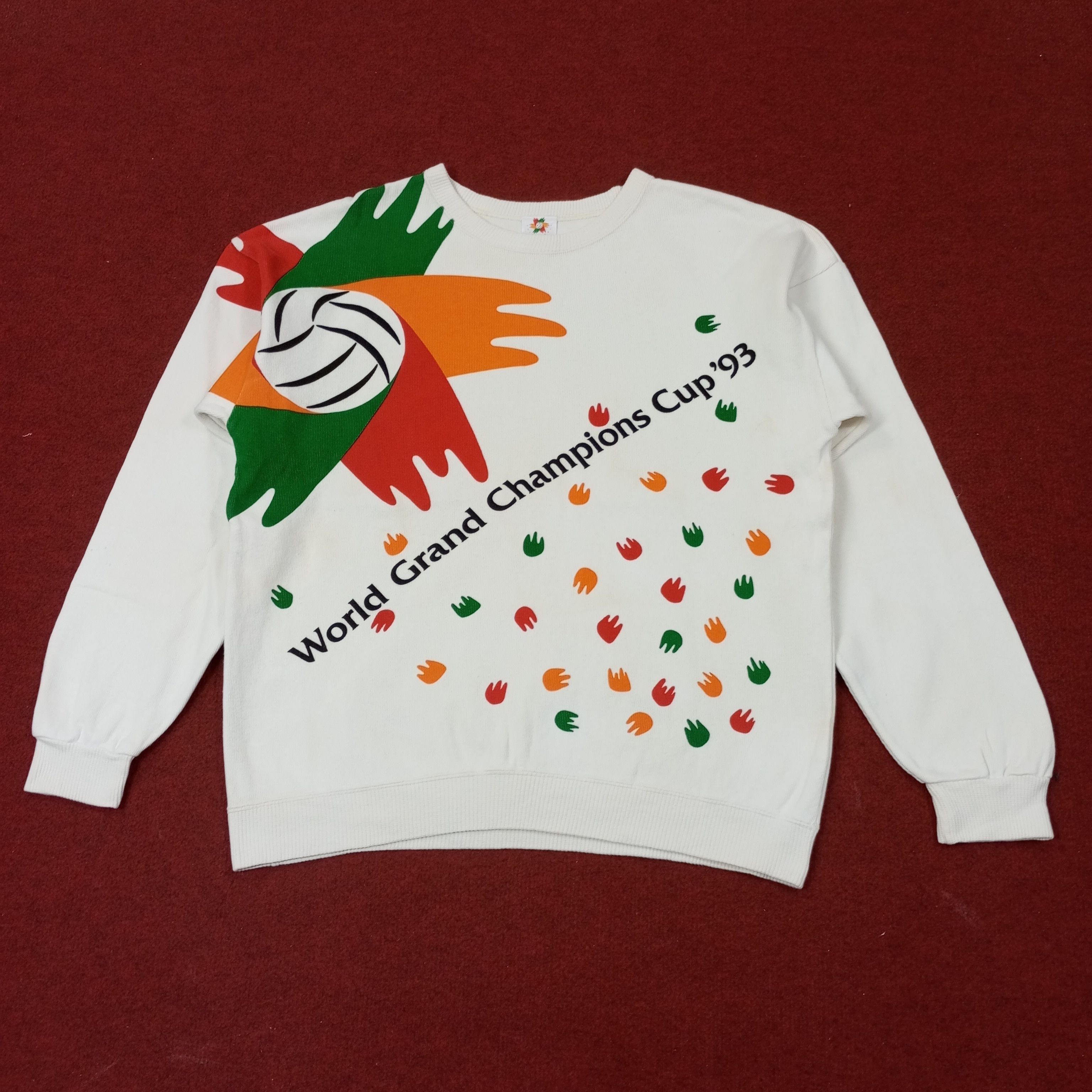 Vintage World Grand Champions Cup 1993 Sweatshirt c247n5 Size US L / EU 52-54 / 3 - 1 Thumbnail
