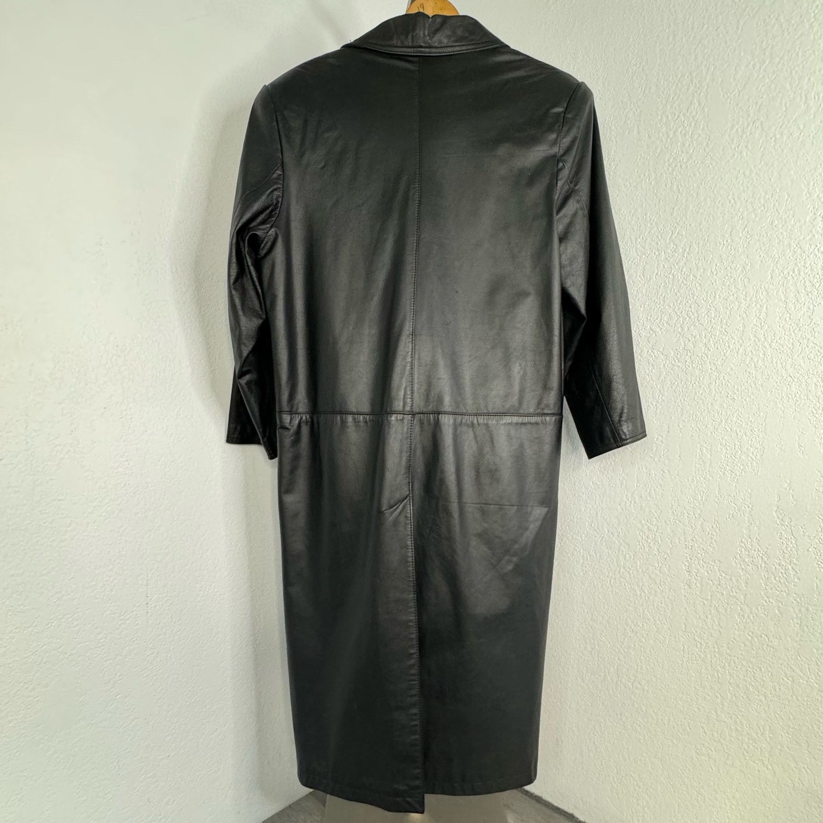 Vintage Vintage leather Trench Double Breasted Trench Coat Size M / US 6-8 / IT 42-44 - 5 Thumbnail