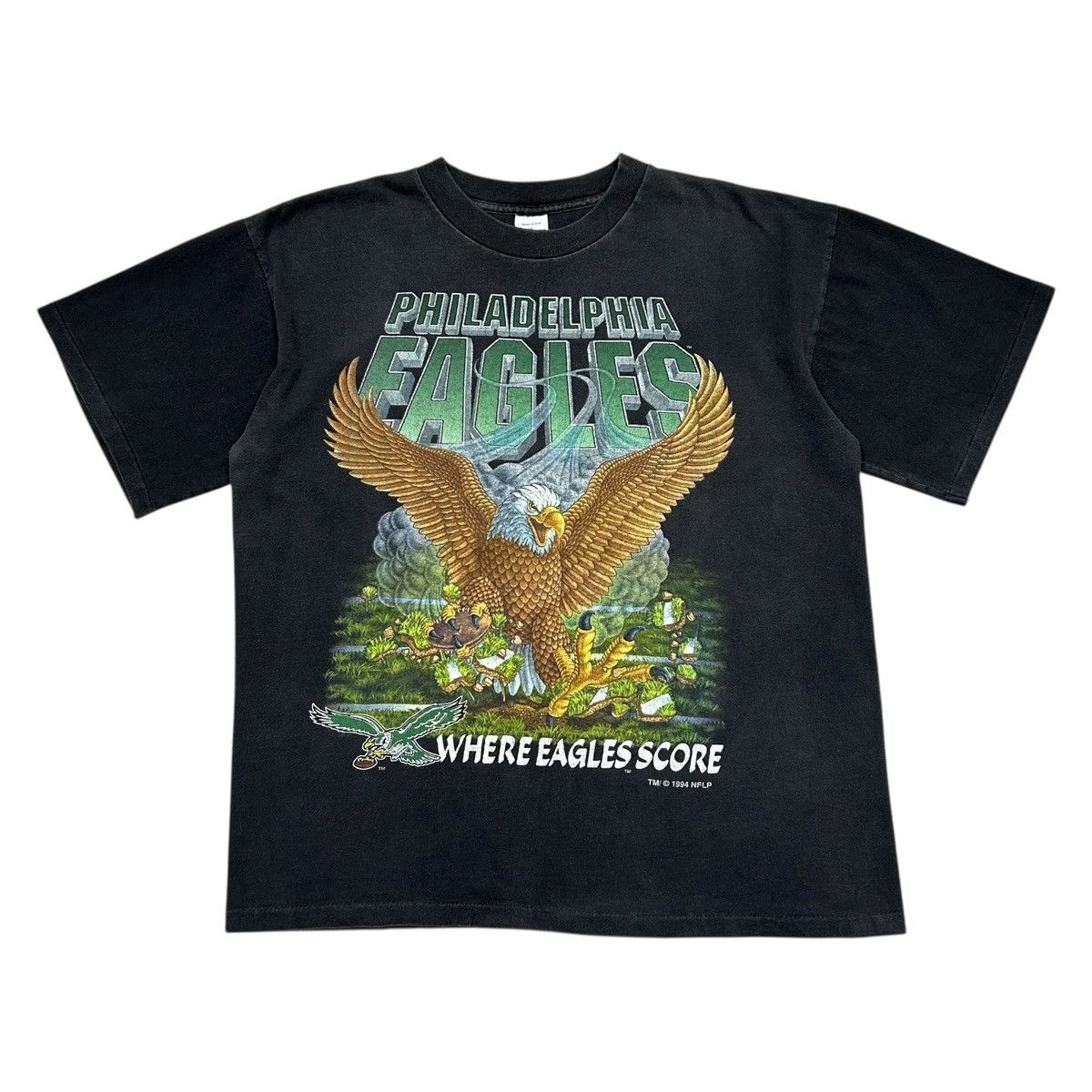 NFL × Vintage RARE 90s PHILADELPHIA EAGLES SALEM SPORTSWEAR 1994 T-SHIRT Size US L / EU 52-54 / 3 - 1 Thumbnail