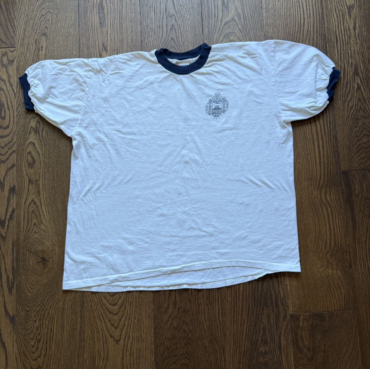 Vintage Vintage US Naval Academy USN Ringer Graphic Tee Size US XXL / EU 58 / 5 - 1 Thumbnail