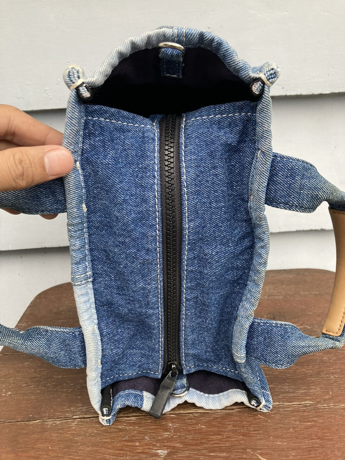 Designer × Vintage The Tote Bag Denim Jeans Material Size ONE SIZE - 11 Thumbnail