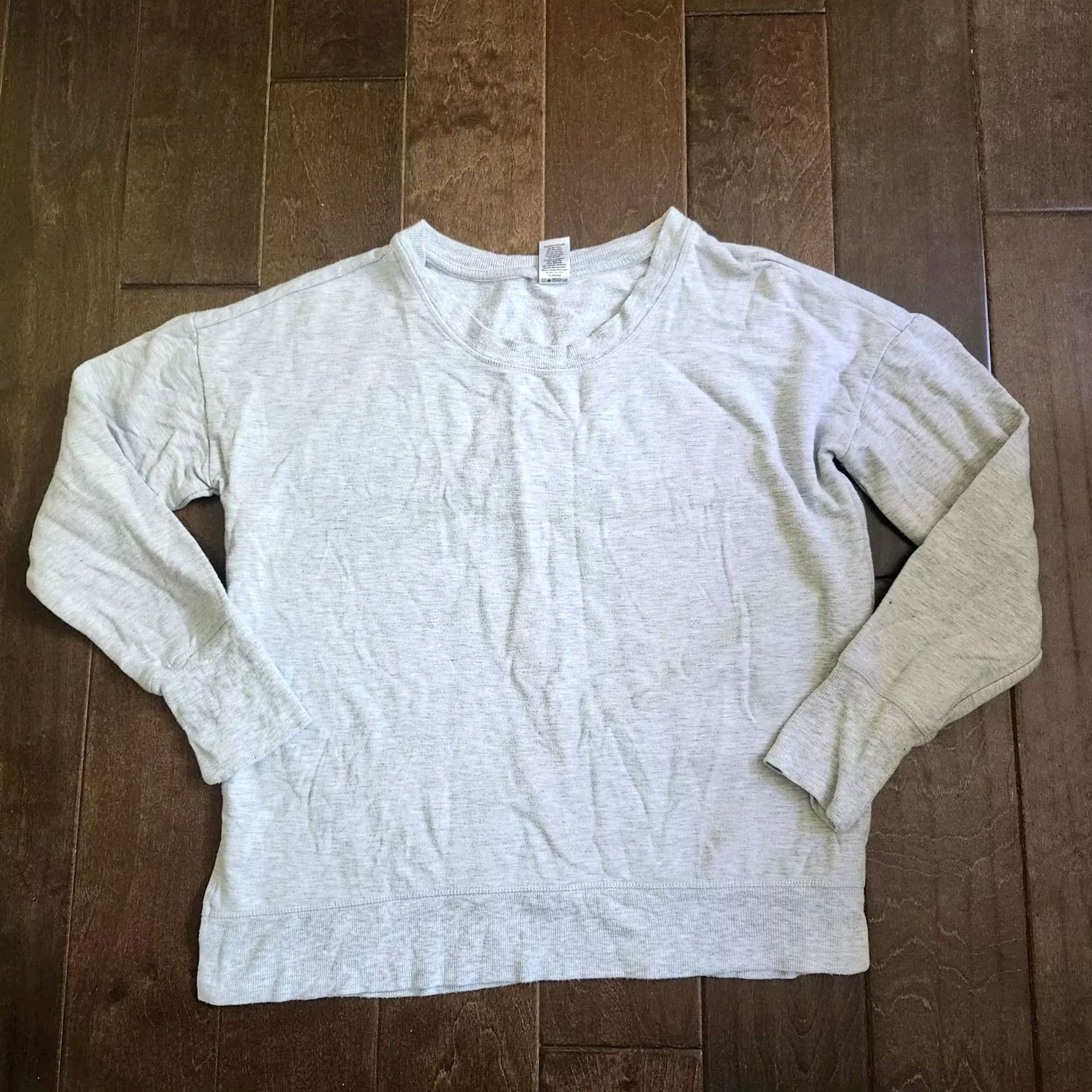 Alife Active Life Women's Junior Gray Heathered Pullover Sweatshirt M | Activewear | Pullover | Teens Mens Womens Size M / US 6-8 / IT 42-44 - 2 Thumbnail