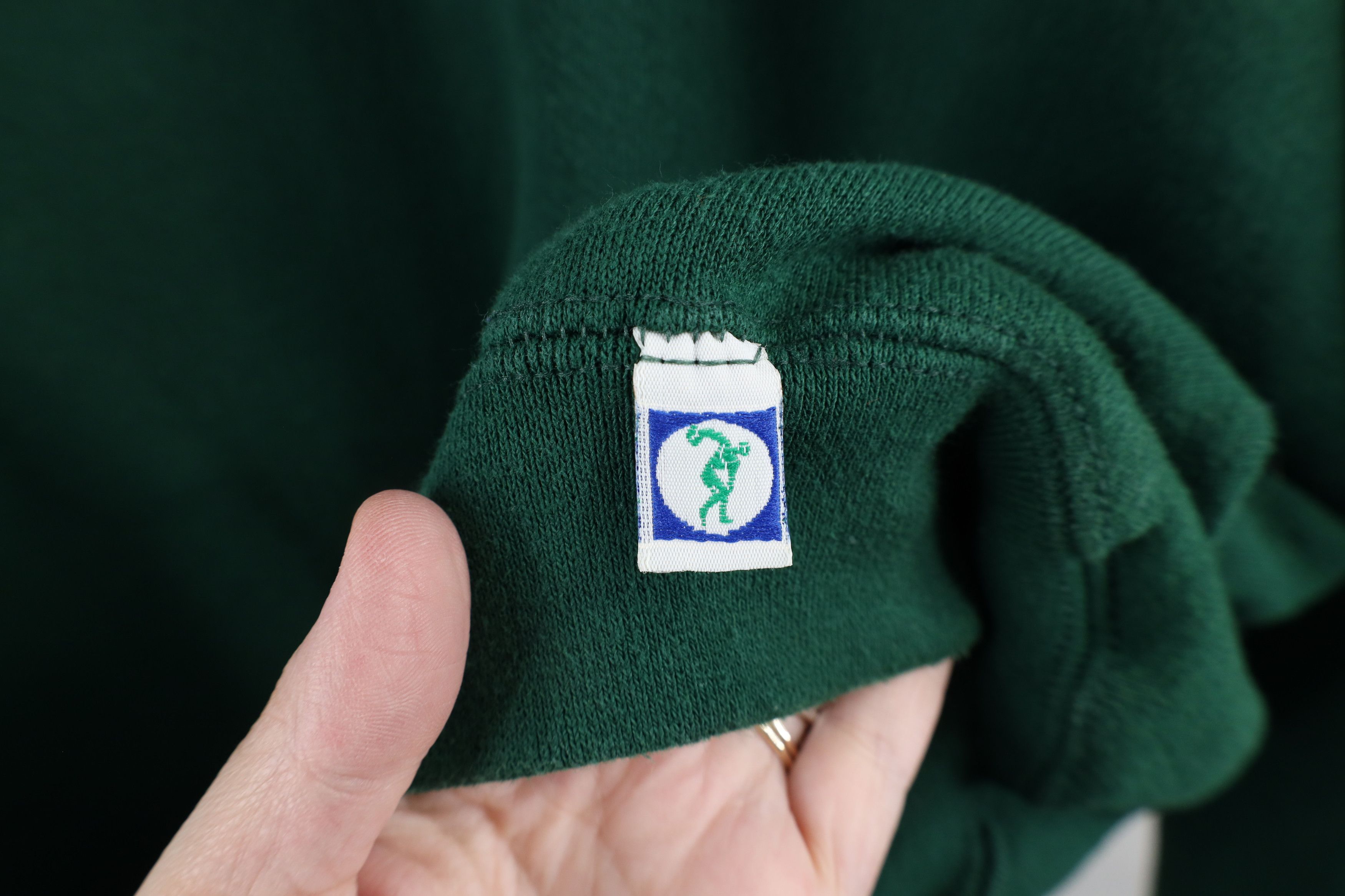 Vintage Vintage 90s Streetwear Heavyweight Sweatshirt Green USA Size US XXL / EU 58 / 5 - 6 Thumbnail