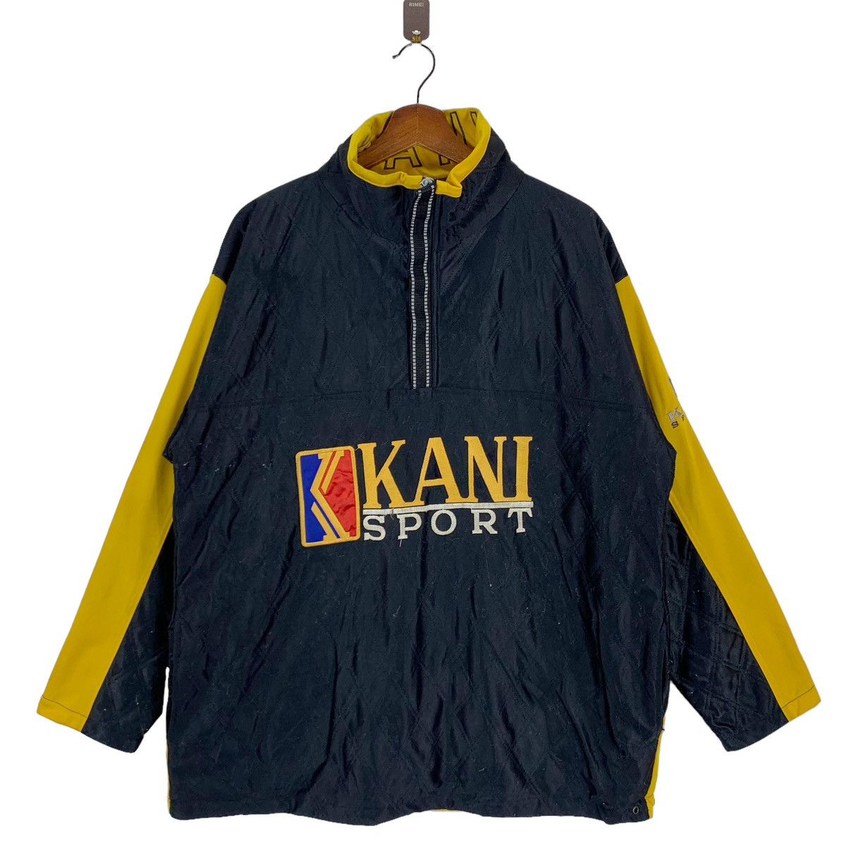 🔥🔥VINTAGE KARL KANI SPORT HALF ZIP JERSEY SWEATET