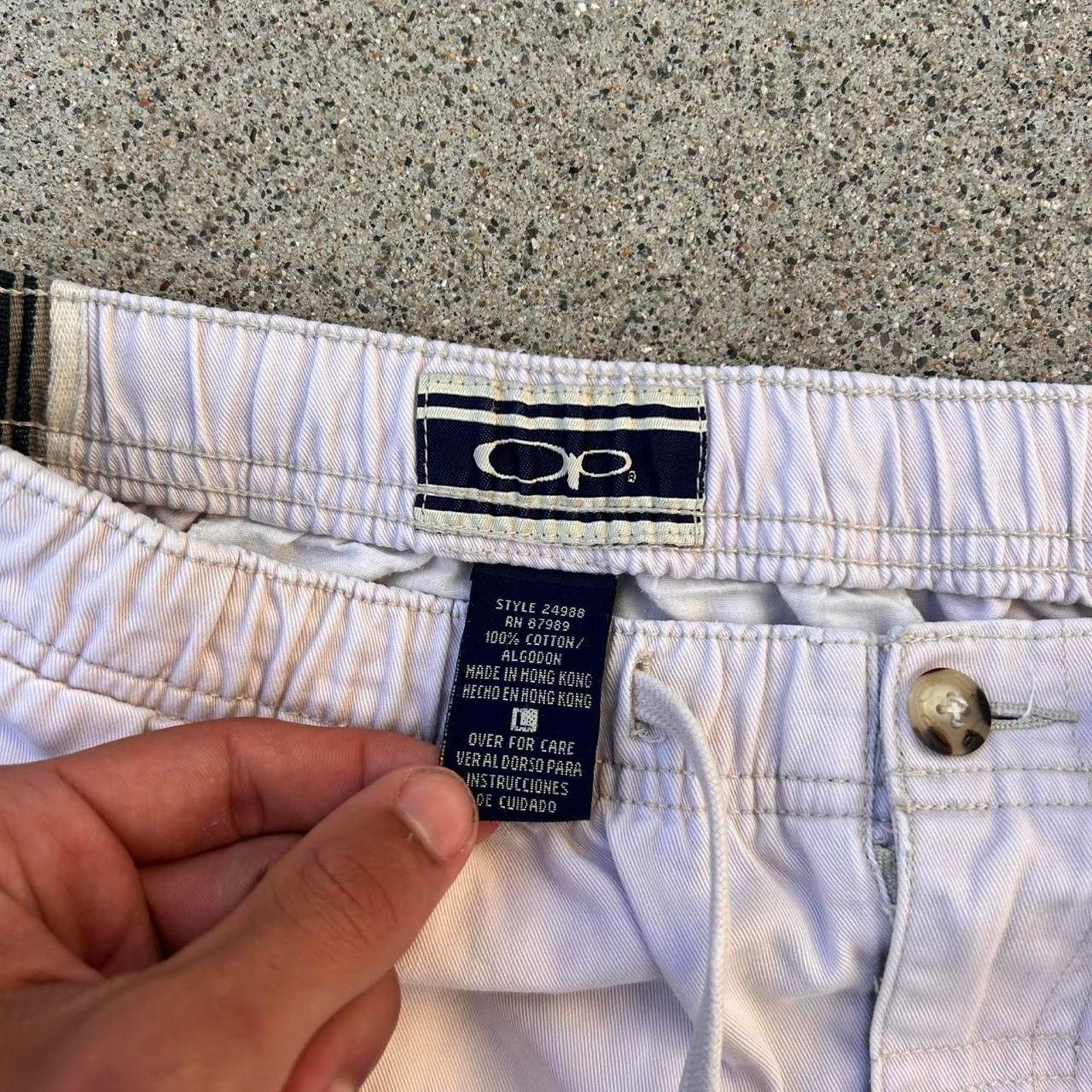 Ocean Pacific Vintage 90s Baggy Ocean Pacific Baggy Cargo Shorts Size US 36 / EU 52 - 1 Thumbnail