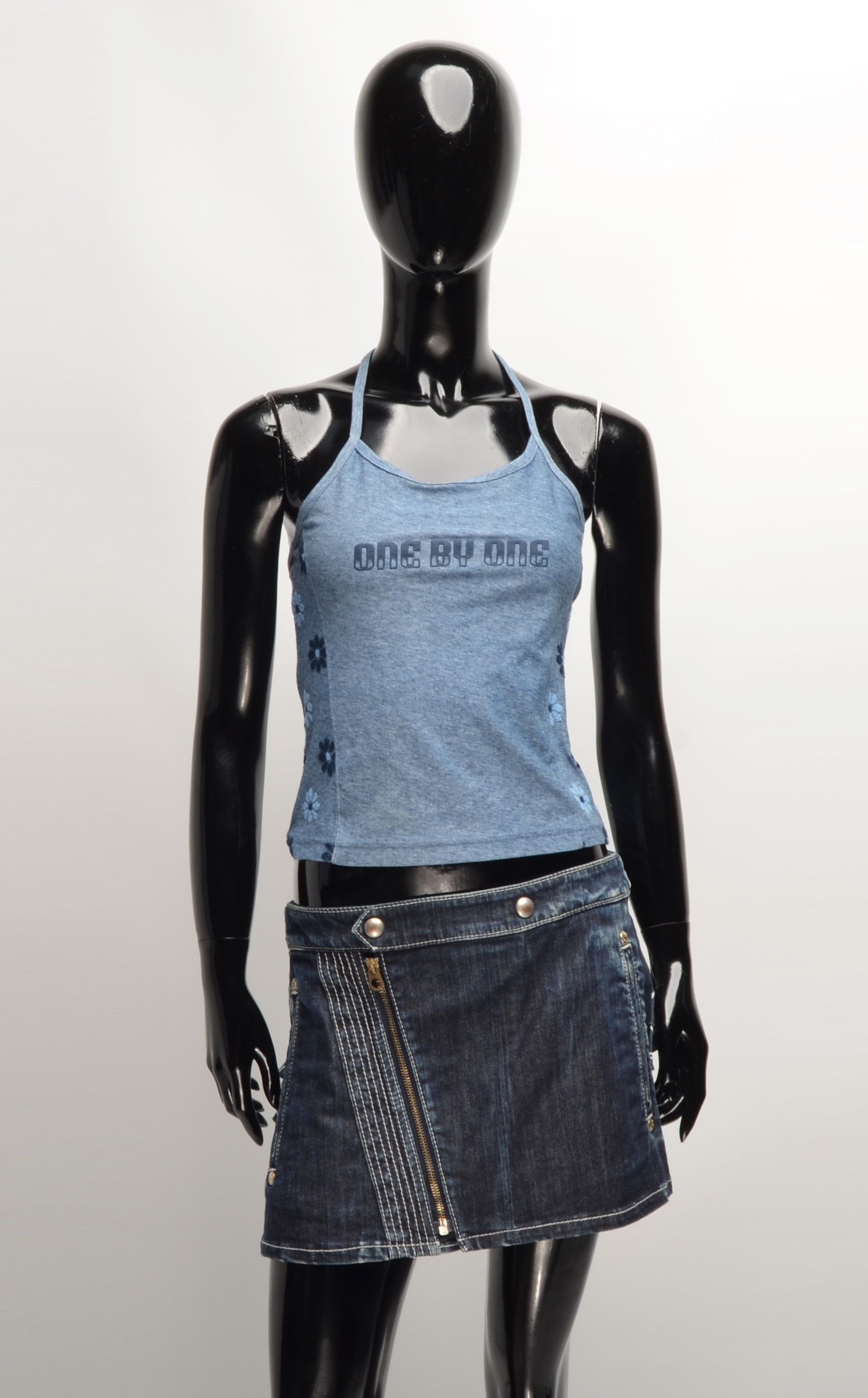 Vintage Vintage One By One Y2K Cropped Top Size S / US 4 / IT 40 - 1 Thumbnail