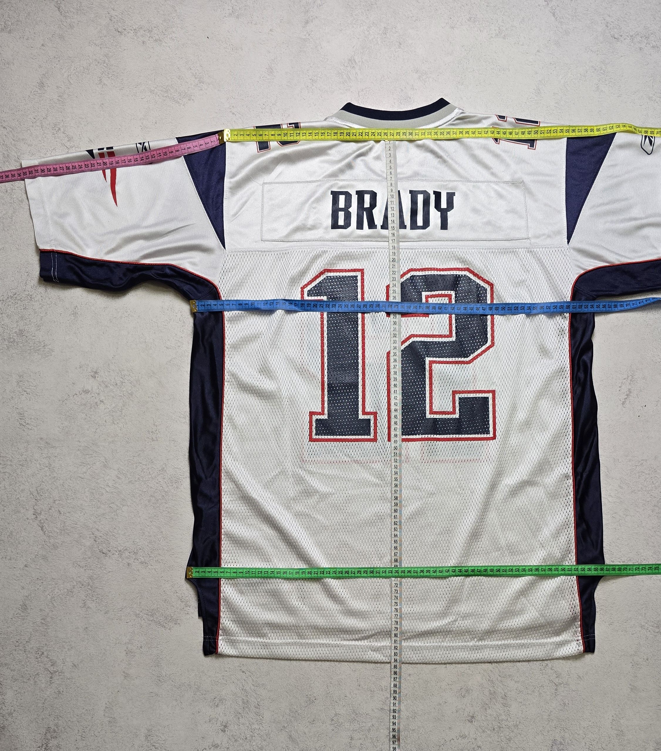 Reebok Vintage Reebok New England Patriots Tom Brady 12 NFL Jersey Size US XL / EU 56 / 4 - 4 Thumbnail
