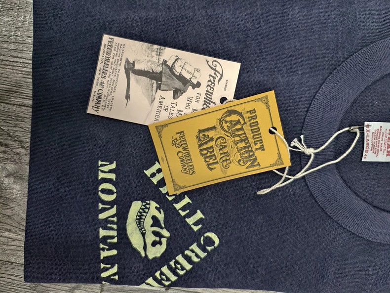 Freewheelers New Navy Blue Graphic T-Shirt with Tags-2506 Size US M / EU 48-50 / 2 - 3 Thumbnail