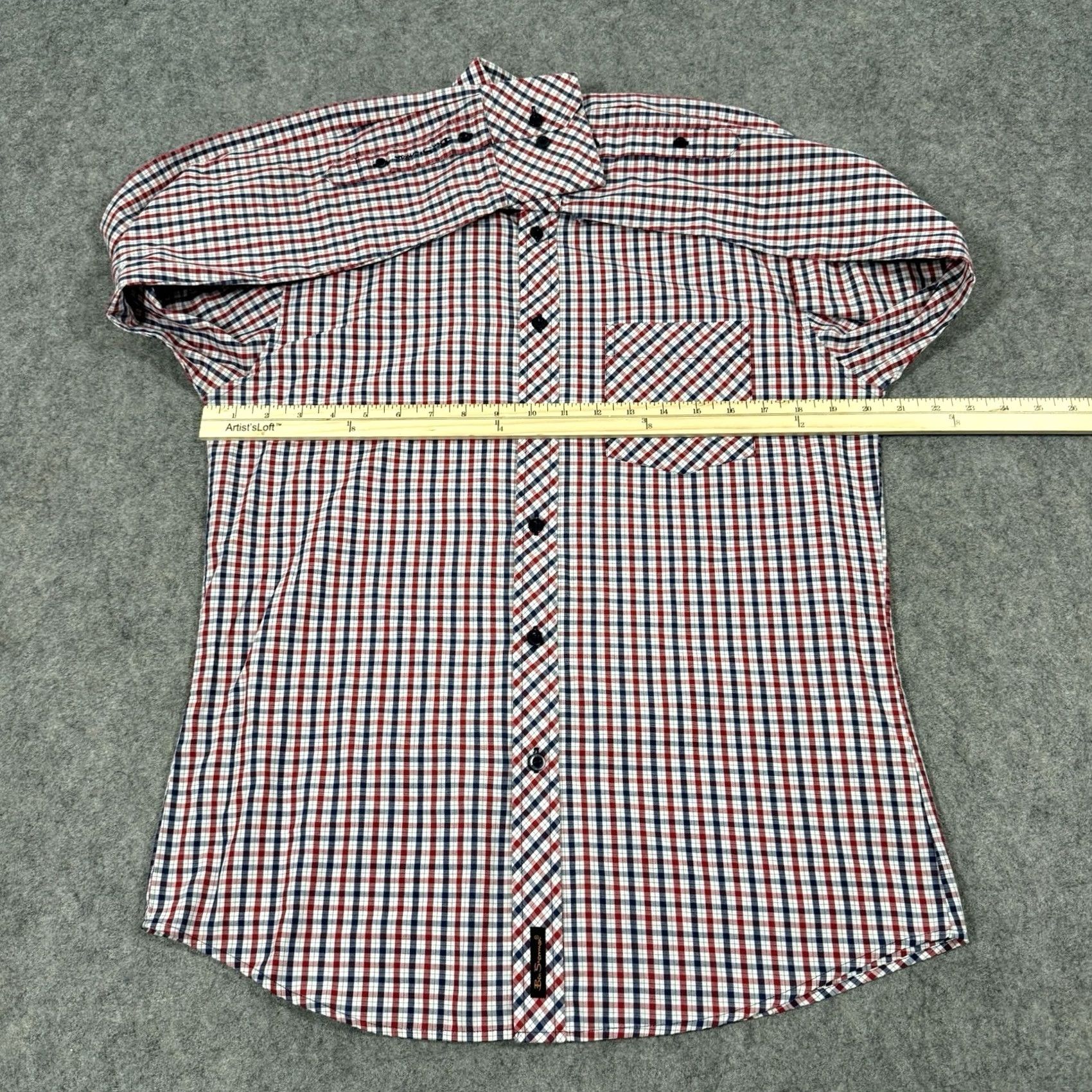 Ben Sherman Ben Sherman Shirt Men Medium Multicolor Plaid Long Sleeve Button-Down Blouse / Shirt Size US M / EU 48-50 / 2 - 6 Thumbnail