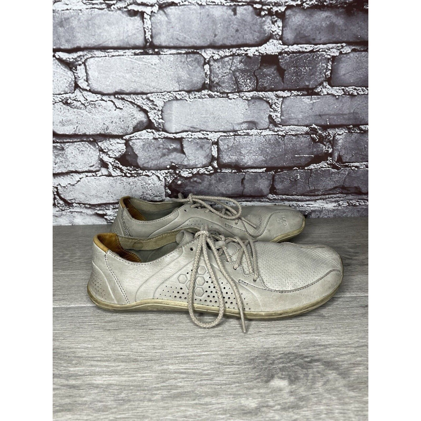 Other Vivobarefoot Primus Lux Gray Leather Lace Athletic Shoes Wom Size US 10 / IT 40 - 9 Thumbnail