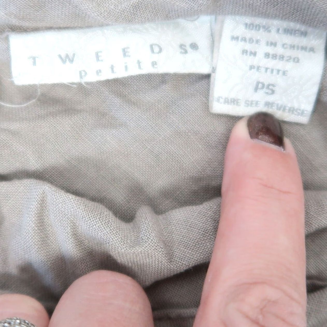 Vintage VINTAGE Tweeds Skirt Mini S Tan Linen Tiered Bohemian 90s Peasant Short Women Mens? Size 28" / US 6 / IT 42 - 3 Thumbnail