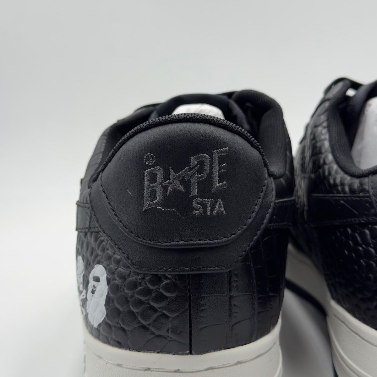 Bape A Bathing Ape Bapesta Neighborhood Black 2023 Size US 12 / EU 45 - 14 Thumbnail