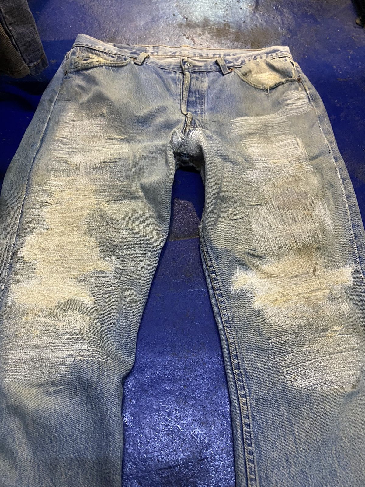 Levi's × Levi's Vintage Clothing × Vintage Levis vintage USA 🇺🇸 distressed Size US 35 - 2 Thumbnail