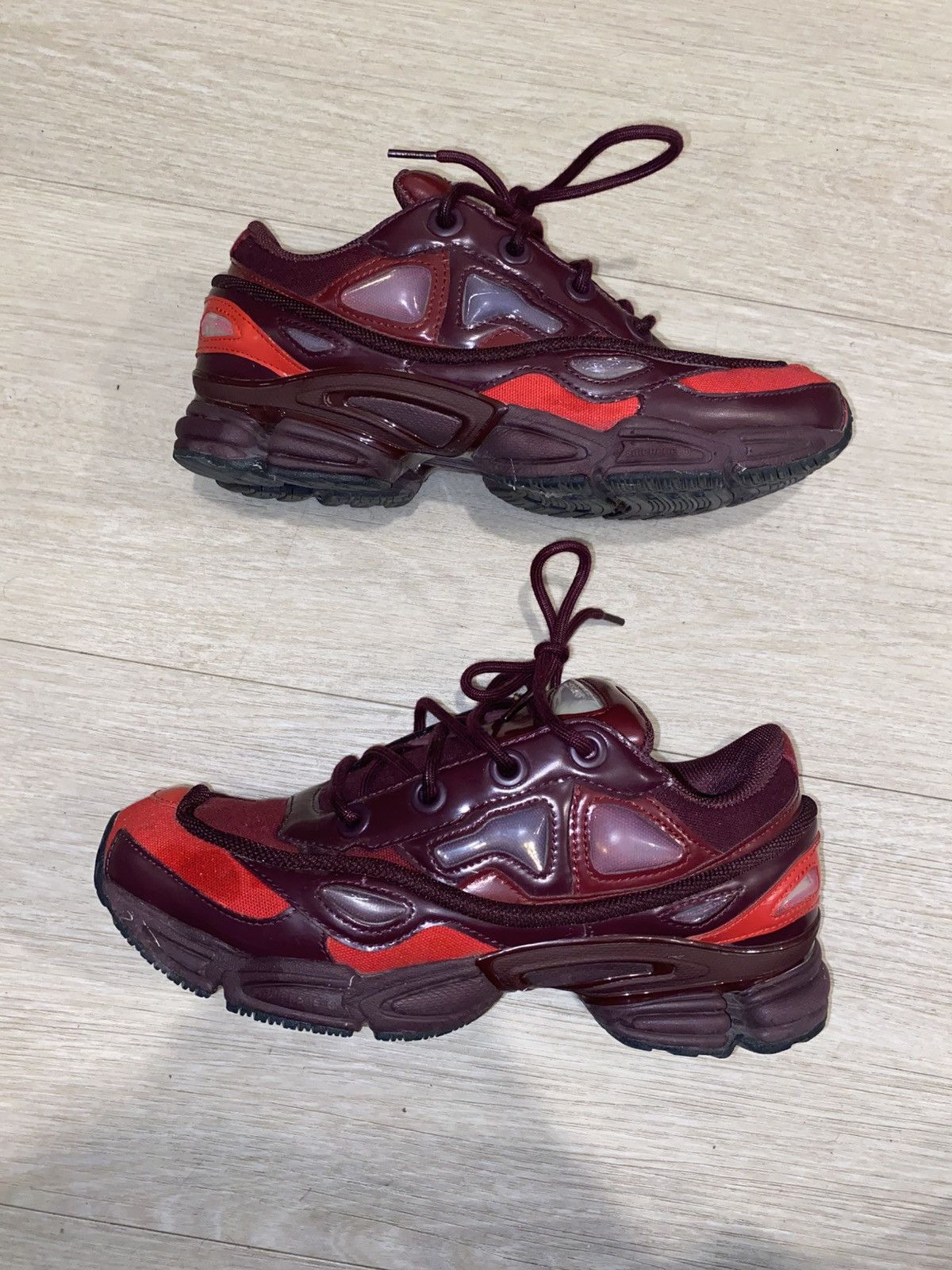 Adidas × Raf Simons Raf Simons Ozweego 2 Burgundy Size US 7.5 / EU 40-41 - 2 Thumbnail