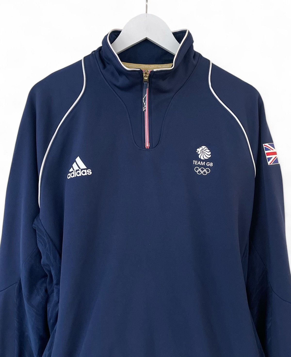 Adidas × Vintage Great Britain Adidas Team Logo Jacket Top Women's 2XL Size XXL / US 16-18 / IT 52-54 - 3 Thumbnail