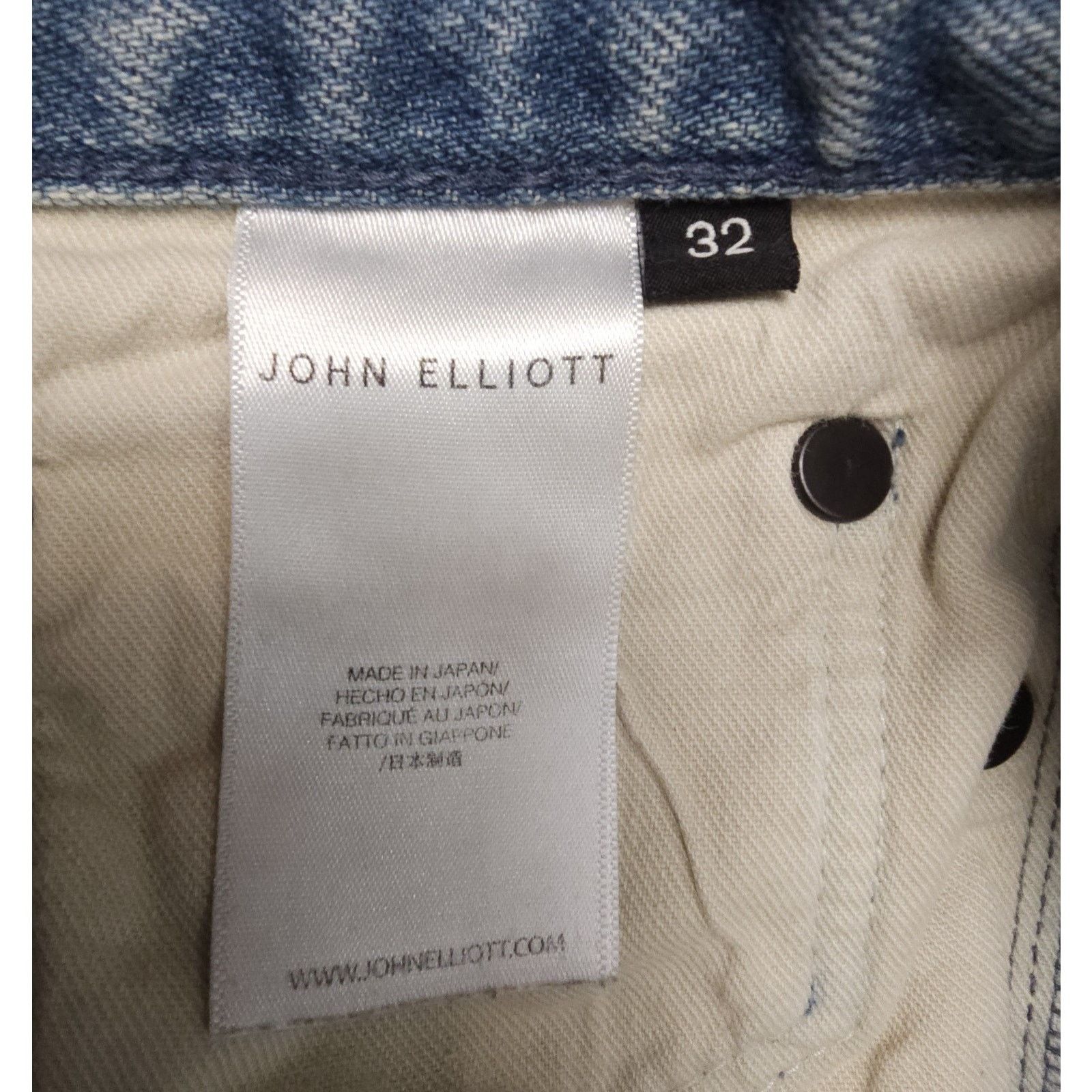 John Elliott John Elliott Button Fly Cast 2 Denim Made Japan Distressed Size US 32 / EU 48 - 7 Thumbnail