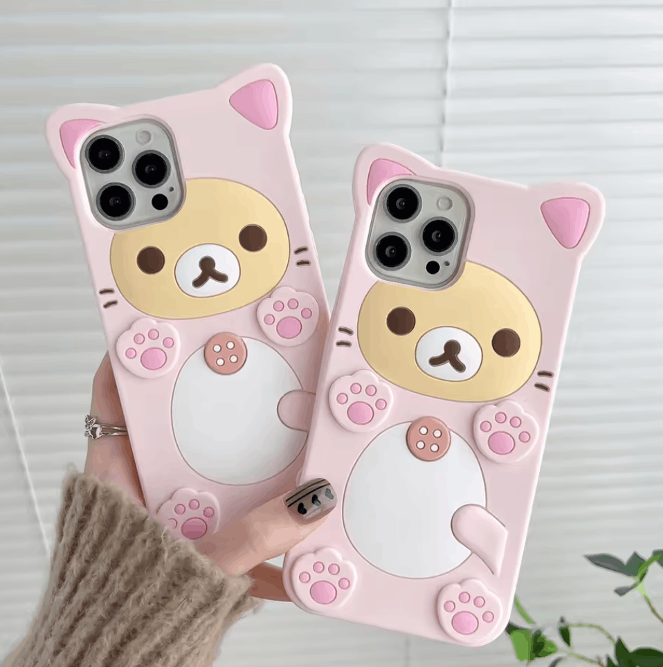 Other Cute Pink Cat iPhone Case Size ONE SIZE - 1 Thumbnail