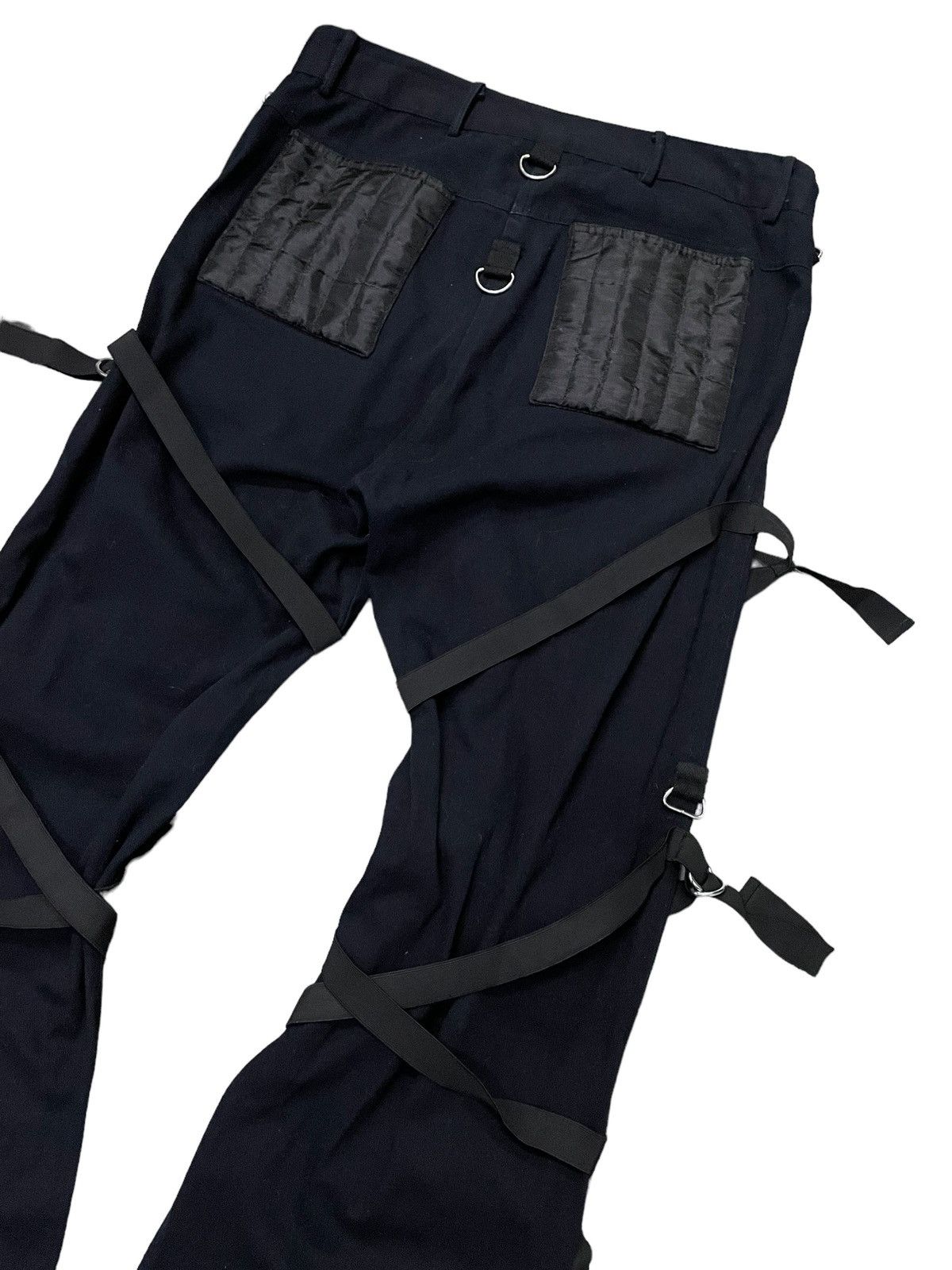 Japanese Brand × Junya Watanabe JunyaWatanabe Balenciaga Style Raver Bondage Baggy Flared Size US 34 / EU 50 - 13 Thumbnail