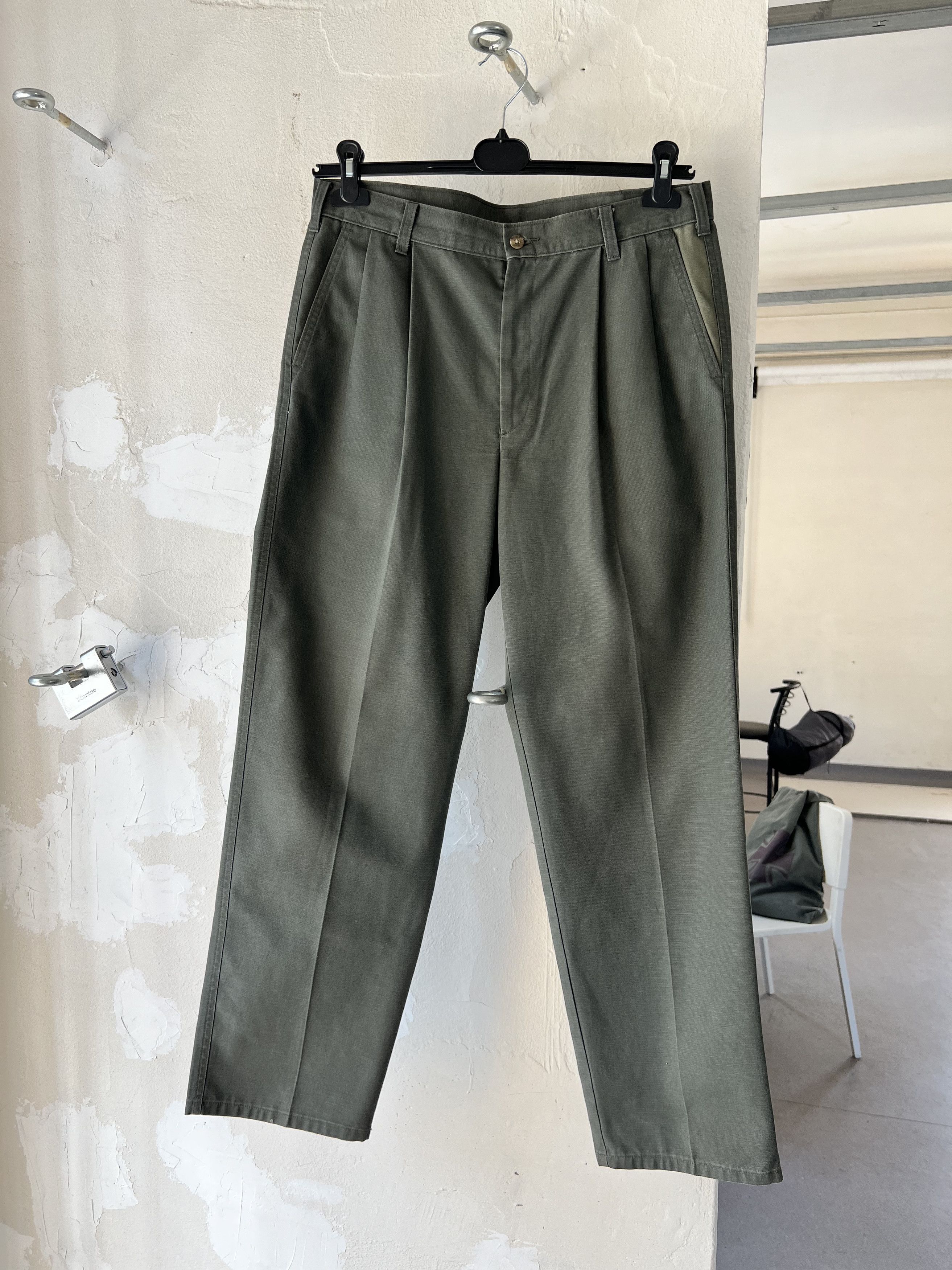 Other Vintage Heavy Canvas Chino Military War Work Pants Size US 34 / EU 50 - 1 Thumbnail