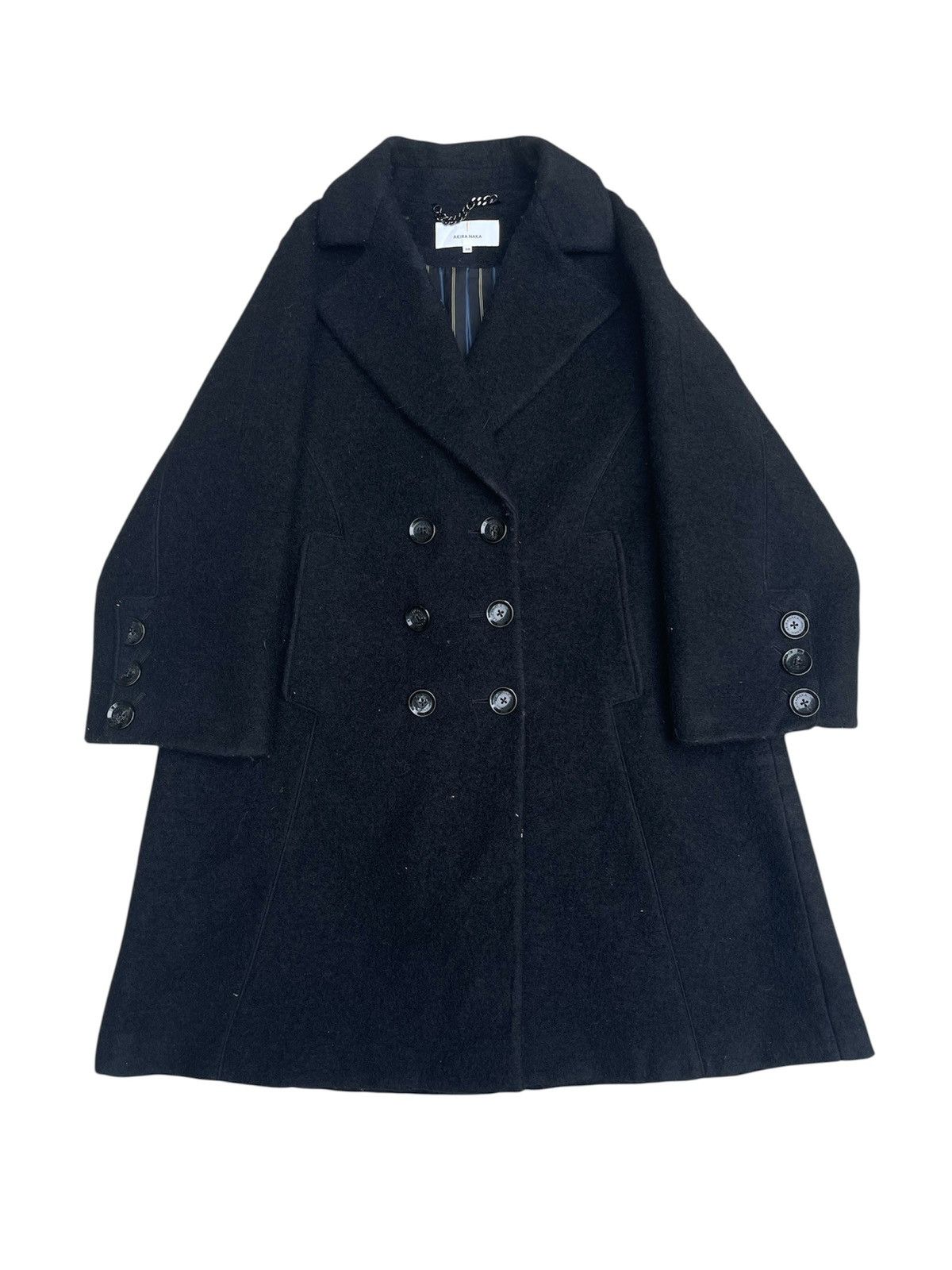 Akira Naka Wool Coat - Made in Japan, Double Breasted